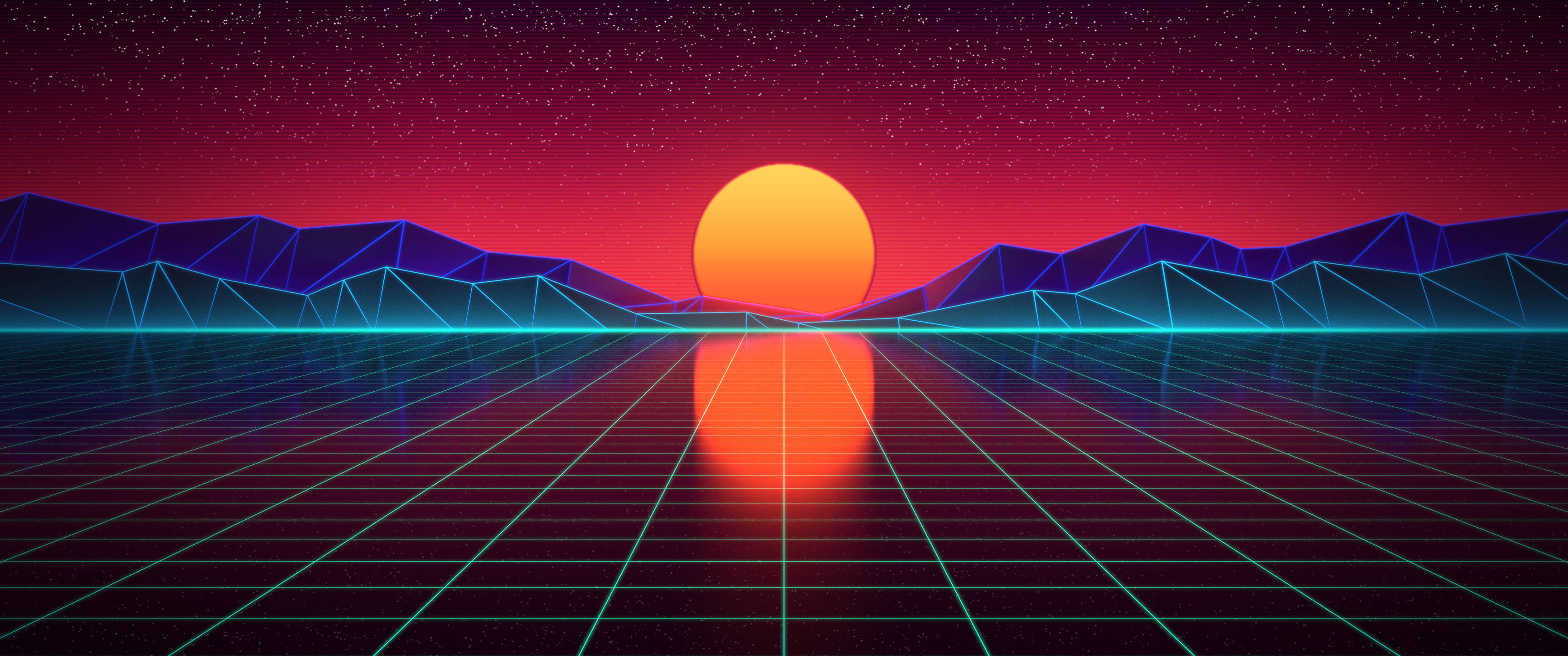 منظره مینیمال سینت‌ویو 3440x1440 والپیپر