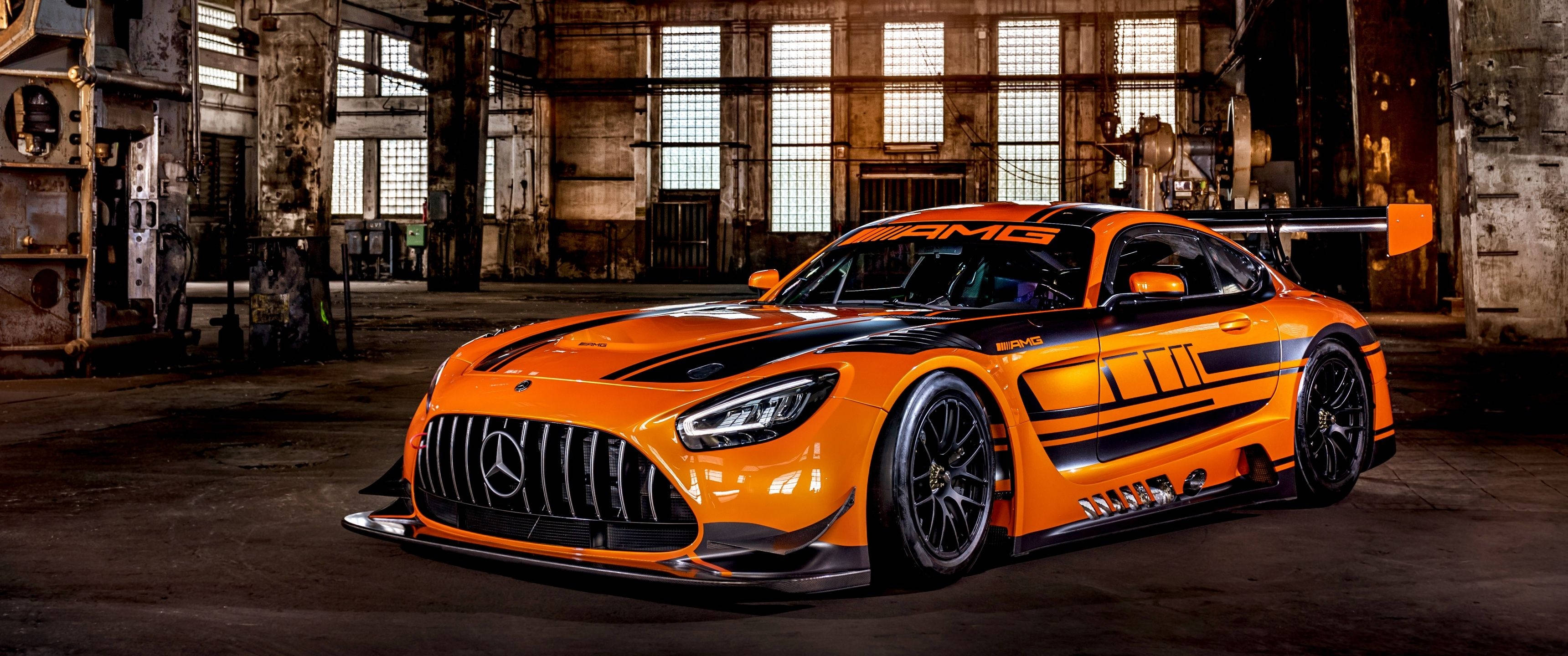 3440x1440 خودرو مرسدس-آام‌جی GT3 والپیپر