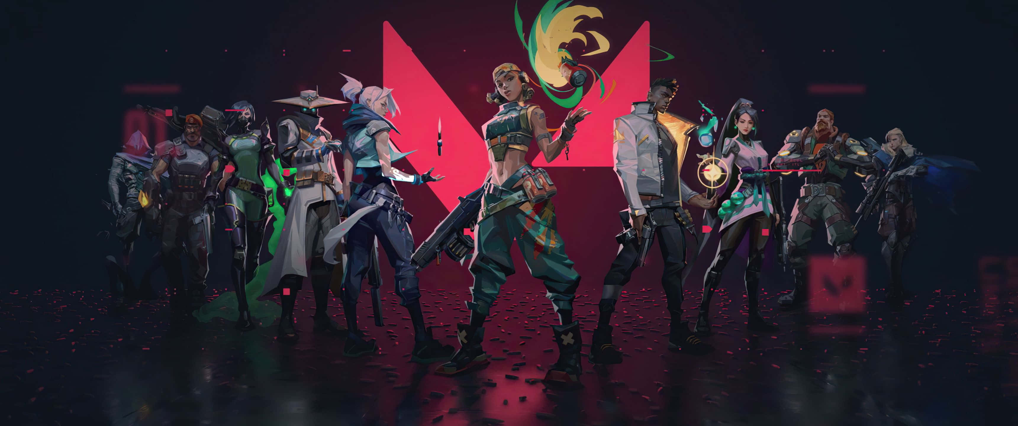 پس‌زمینه 3440x1440p شخصیت‌های ولو رنت با محوریت ریز والپیپر