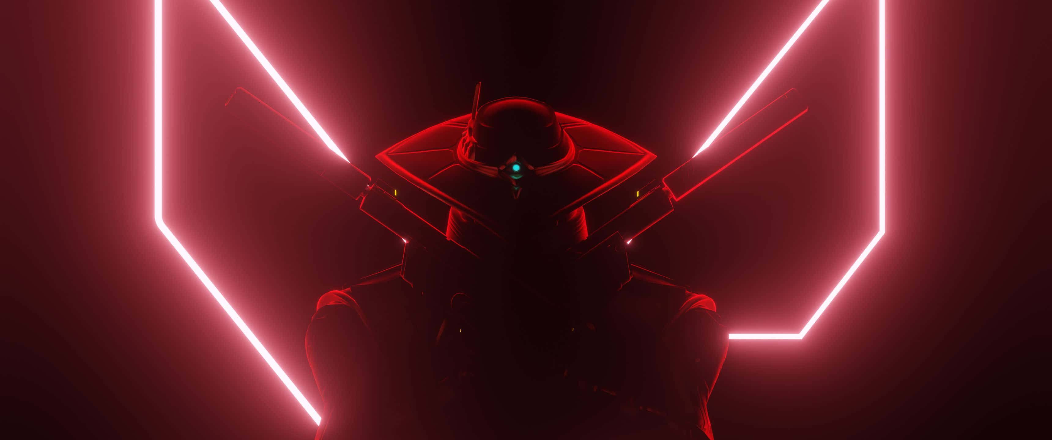 پس‌زمینه قرمز سایفر والورنت با وضوح 3440x1440p والپیپر