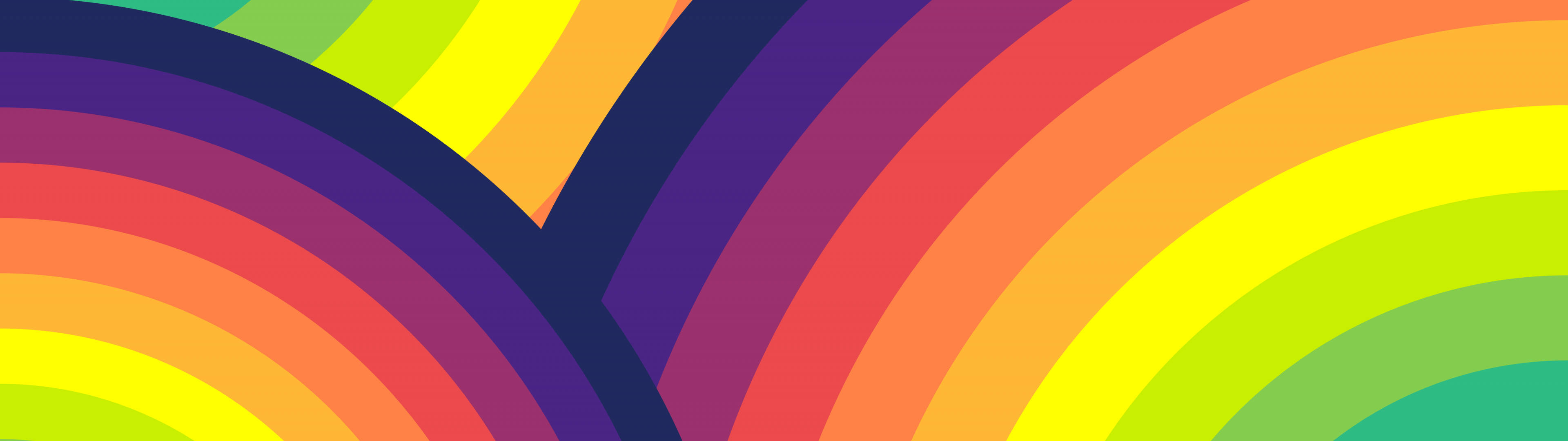3840x1080 4K رنگین‌کمان والپیپر