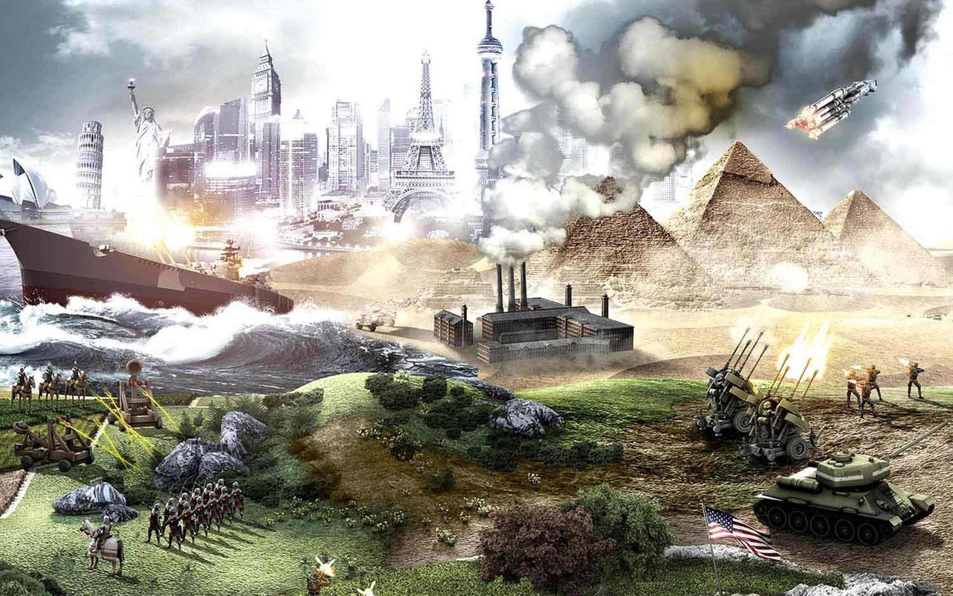 نسخه کامل با وضوح 4K از پس‌زمینه جذاب گیم‌پلی Civilization V والپیپر
