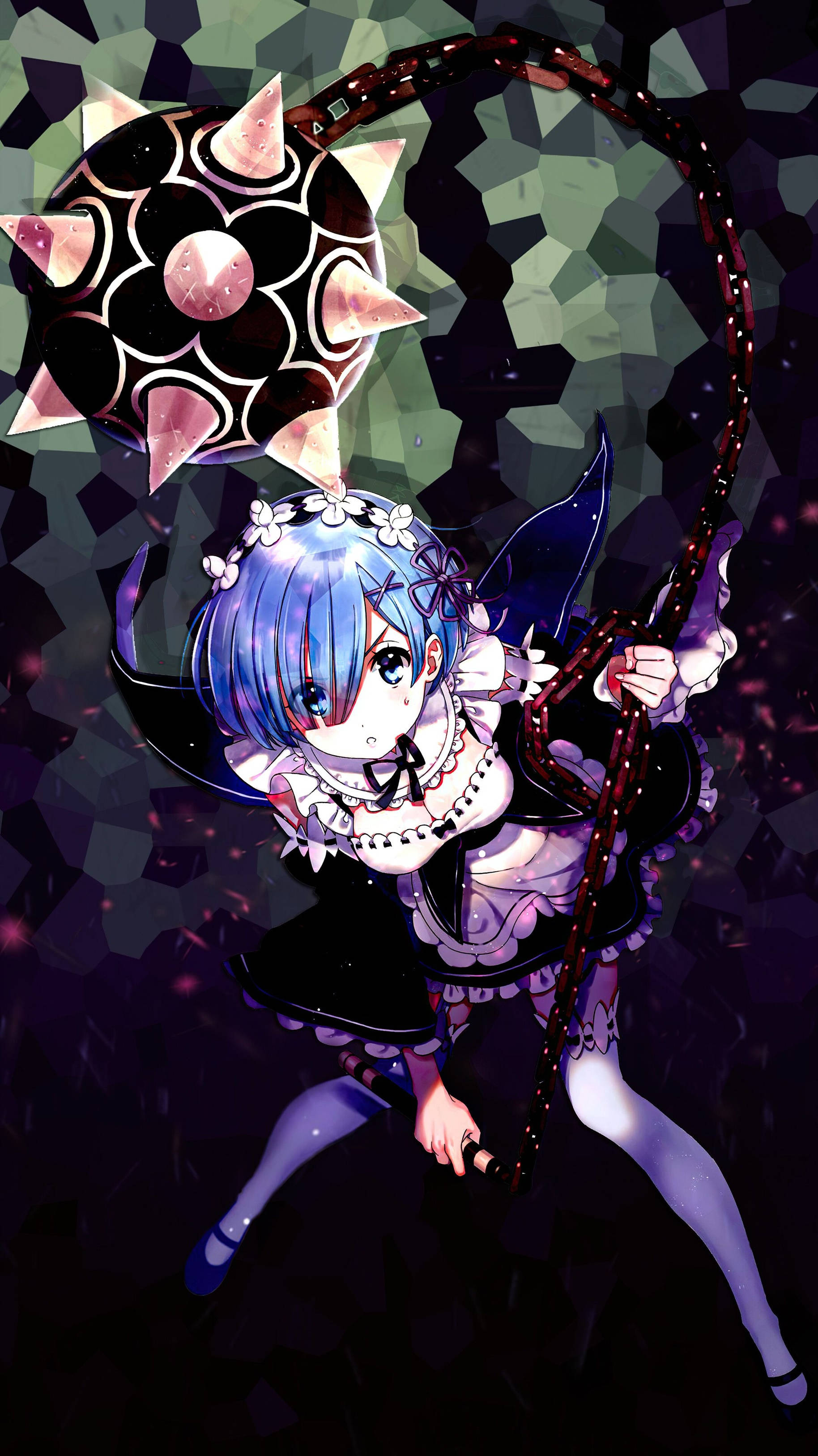 4K انیمه آیفون Re:Zero رم — انیمه 4K والپیپر