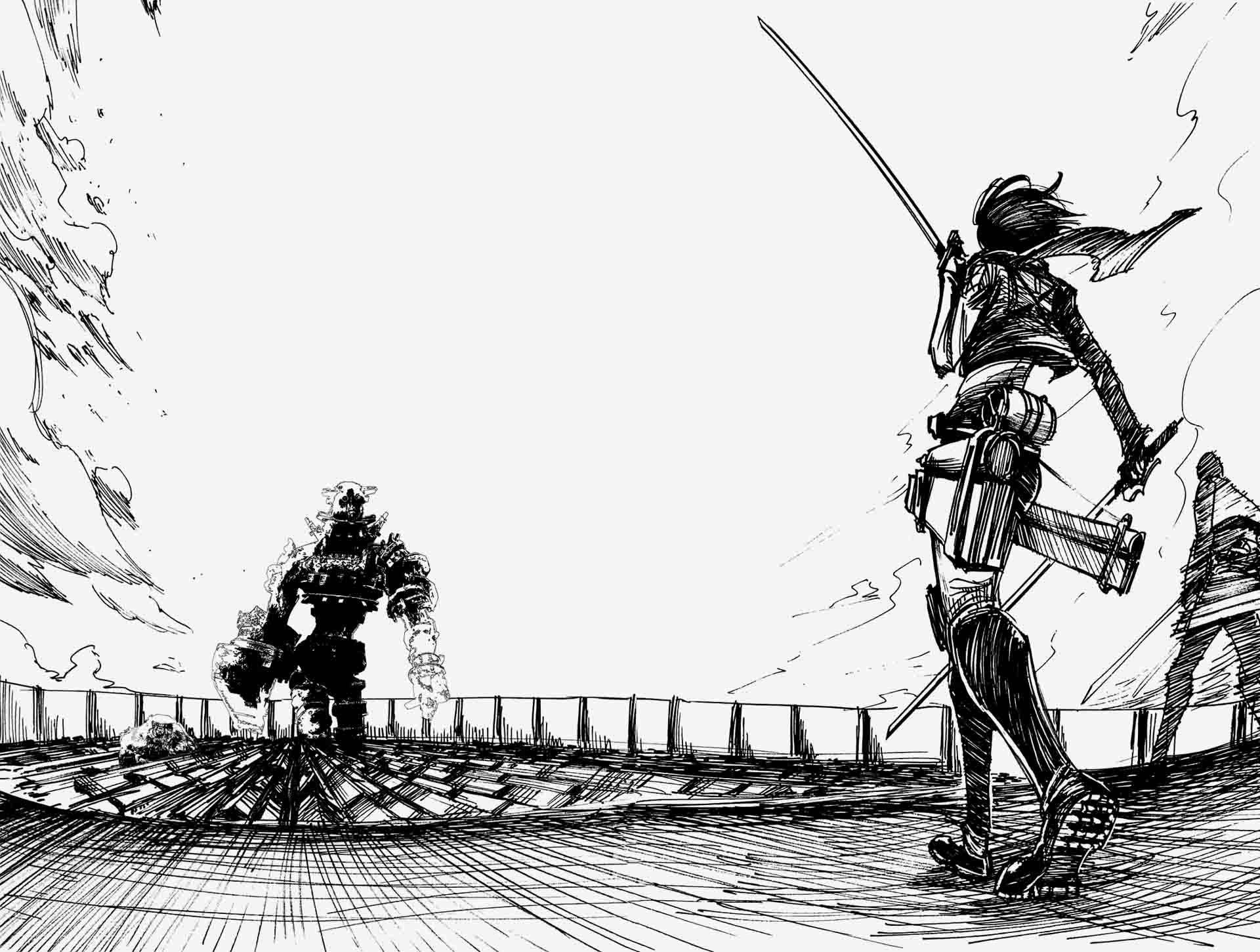 4K مانگا Attack On Titan والپیپر