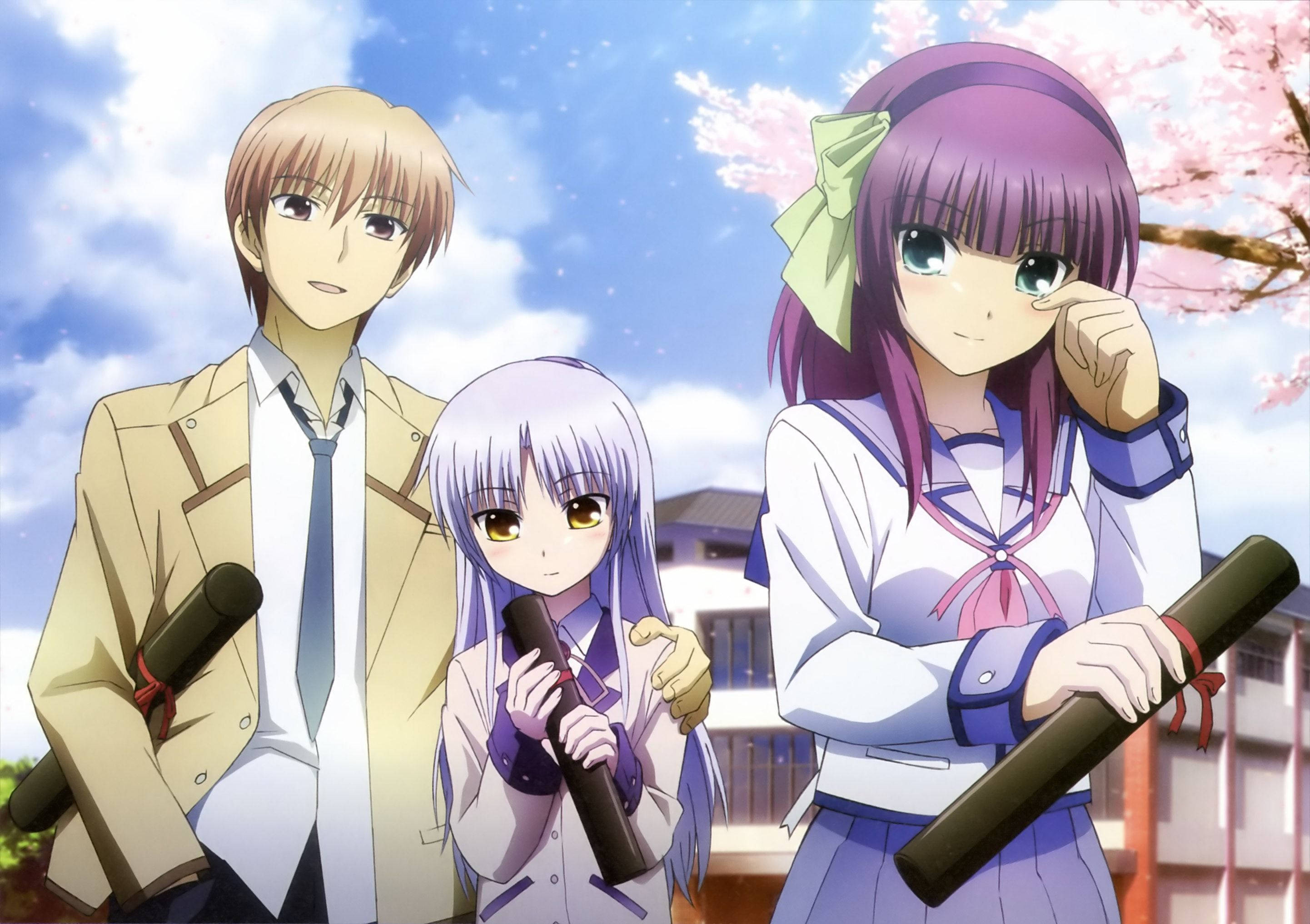 زوج انیمه‌ای Angel Beats والپیپر
