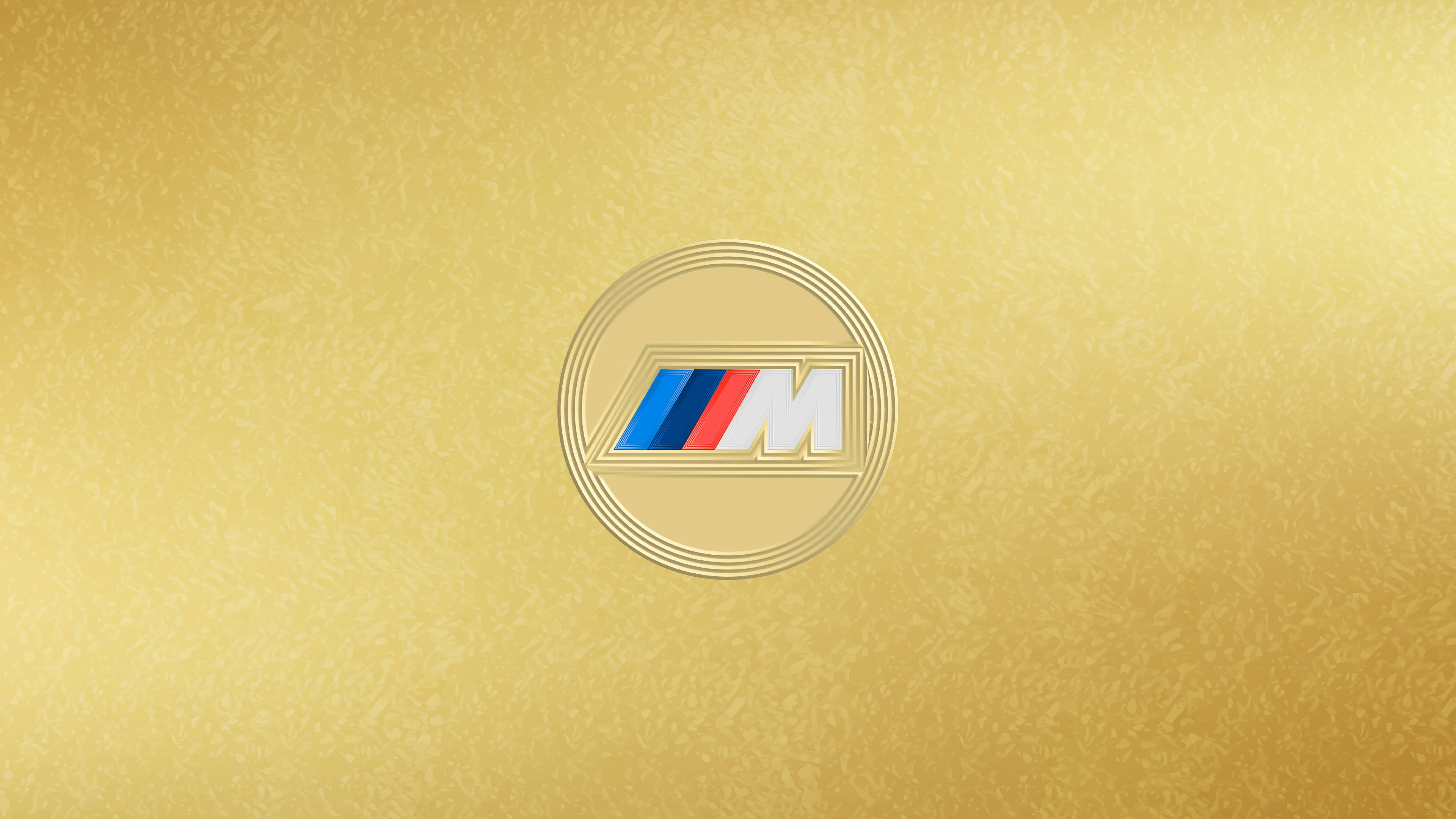 لوگوی طلایی BMW M والپیپر