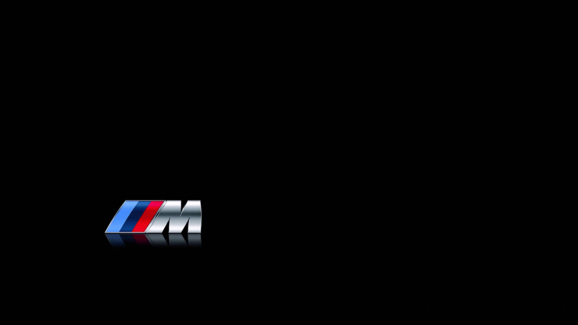 لوگوی ساده مشکی BMW M والپیپر