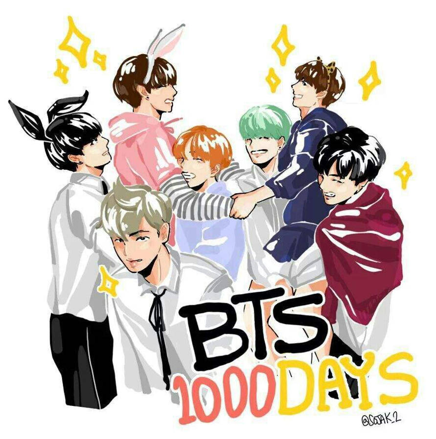 انیمه BTS 1000 روز والپیپر
