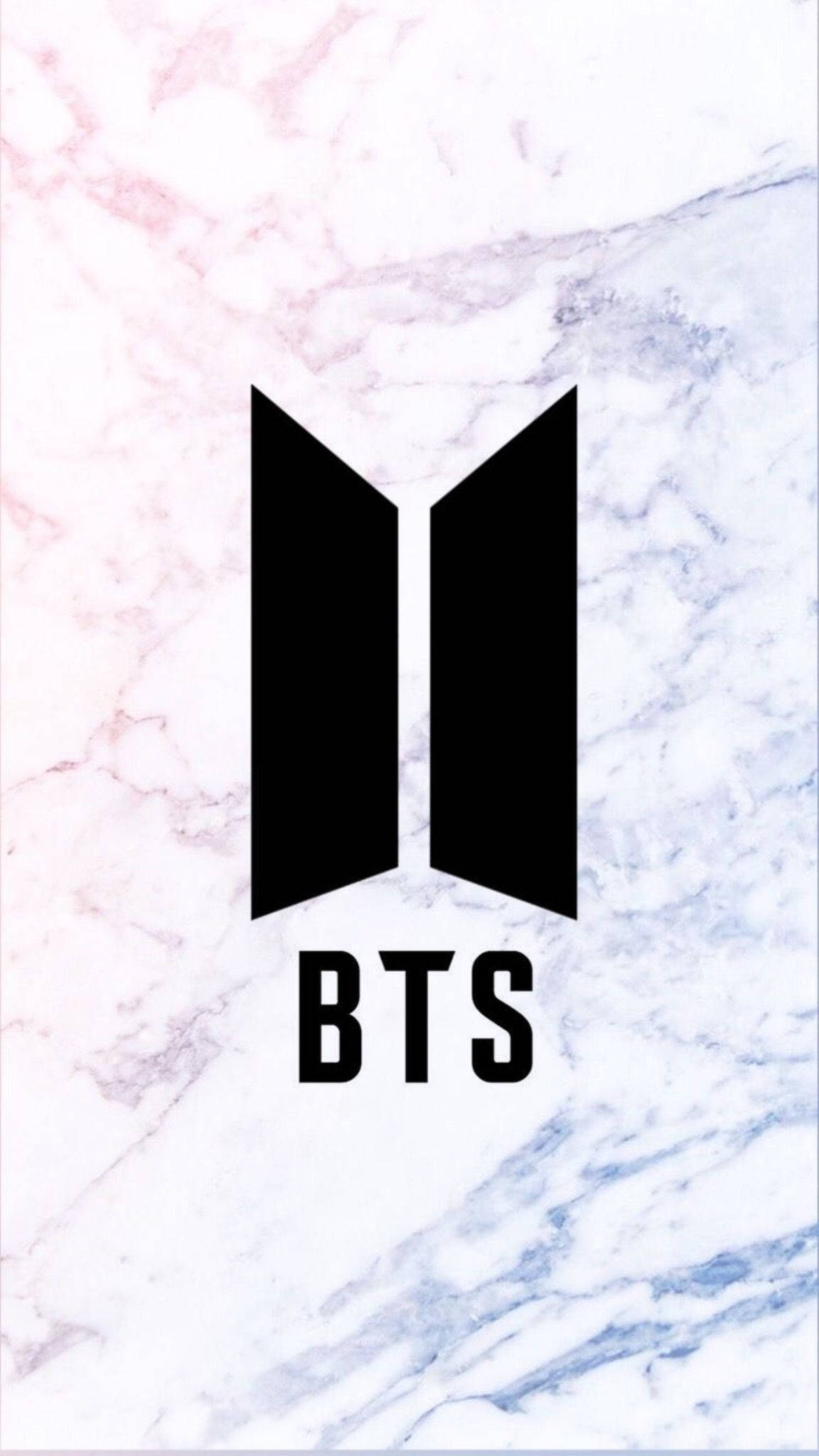 لوگوی مینیمال مشکی BTS والپیپر