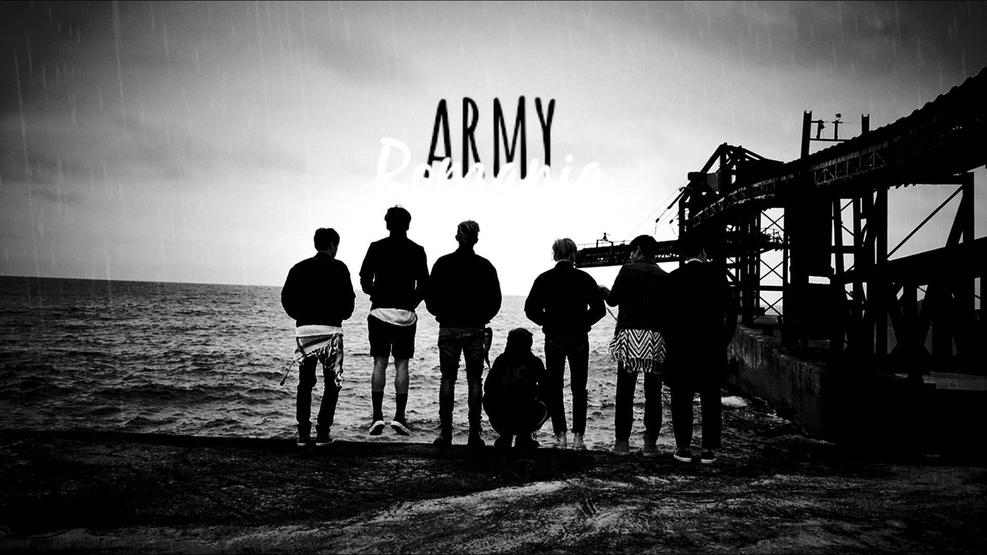 زیبایی شناسی BTS سیاه و سفید والپیپر
