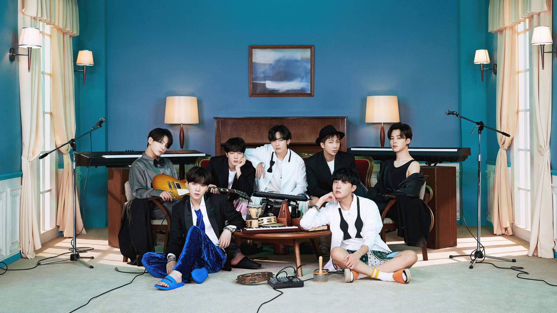 عکس گروهی BTS آلبوم BE والپیپر