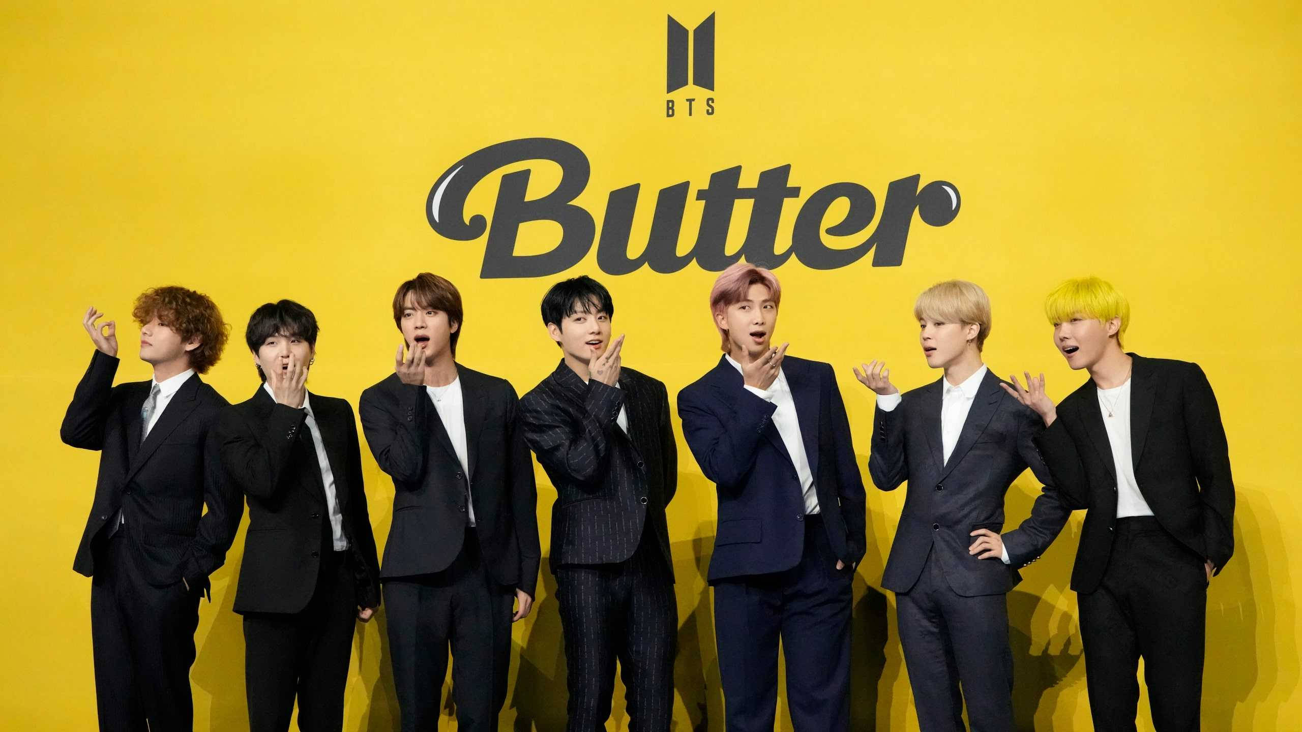 کاغذدیواری پوستر BTS Butter برای دسکتاپ والپیپر