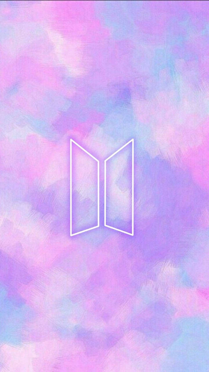 لوگوی پاستلی BTS والپیپر