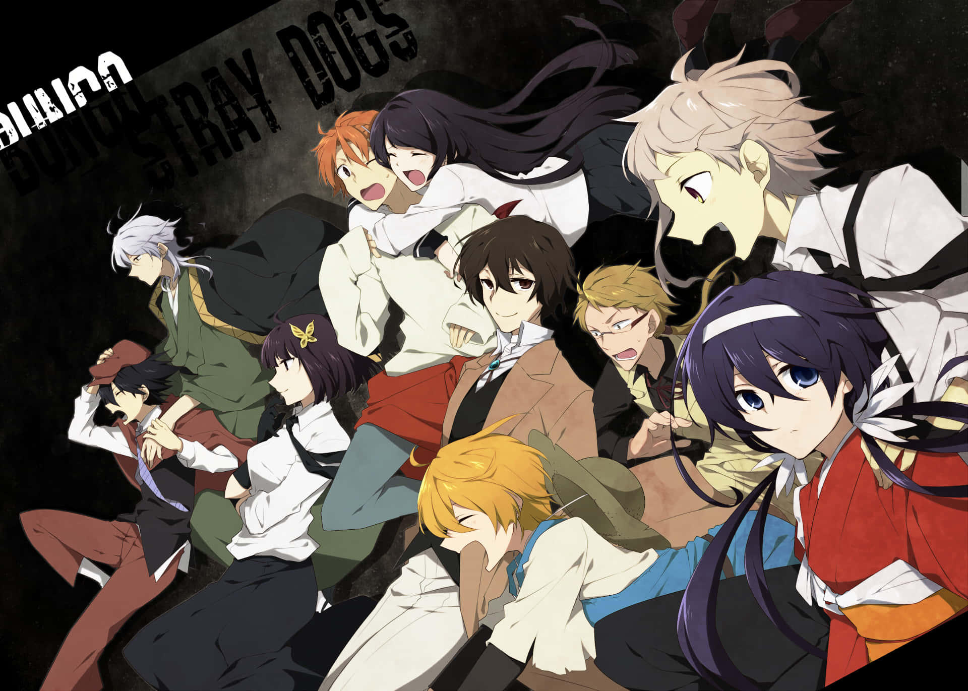 مانگای ژاپنی Bungou Stray Dogs والپیپر