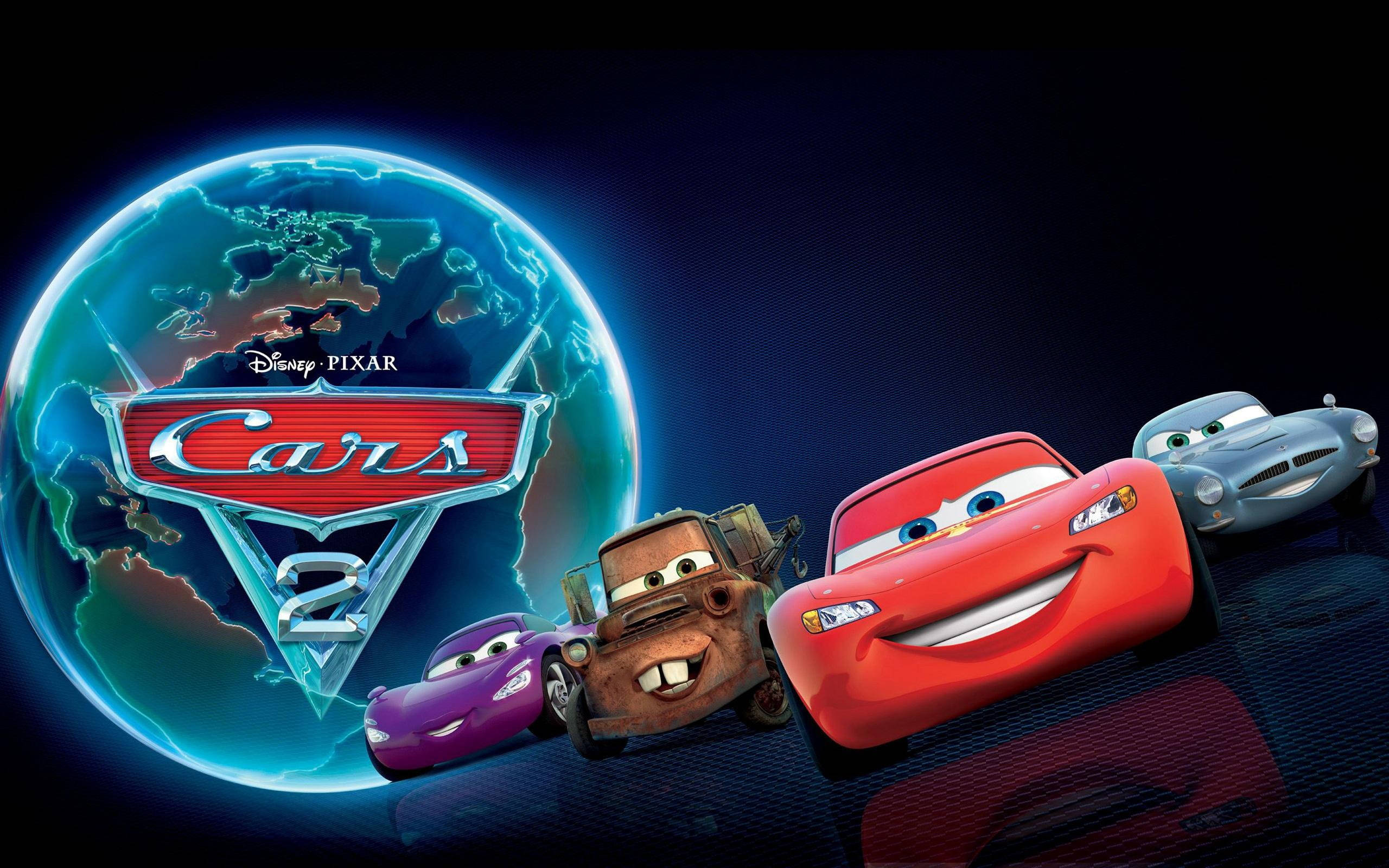 هولی، مَیتر، لایتنینگ و فین از Cars 2 والپیپر