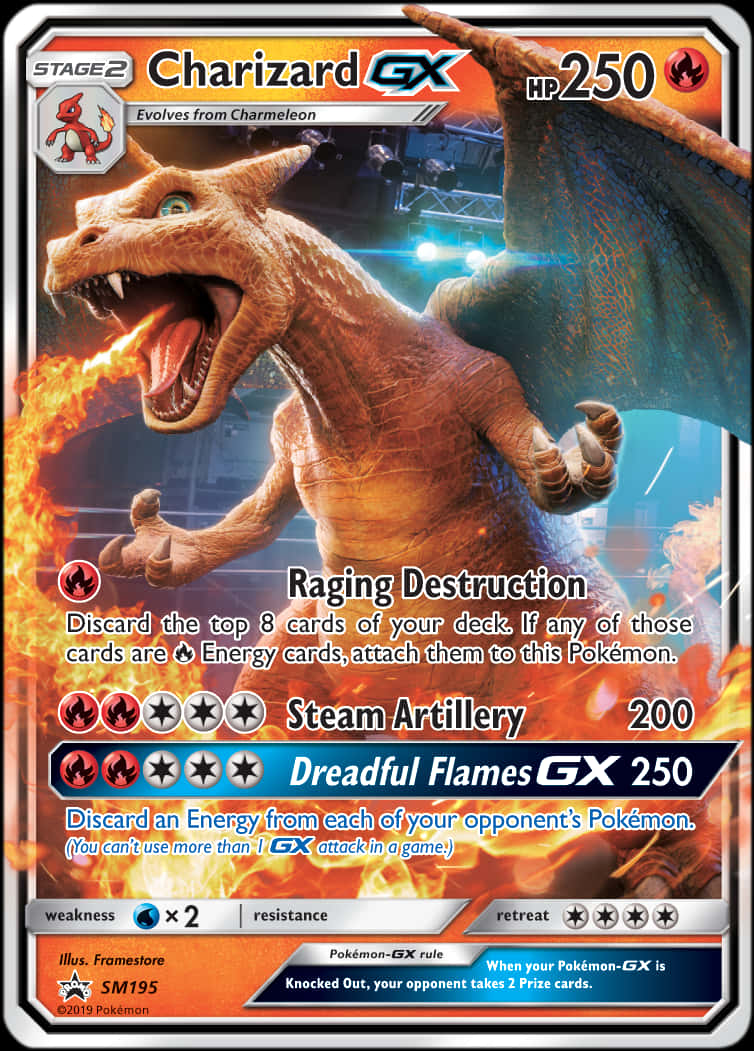 کارت پوکمون Charizard G X والپیپر