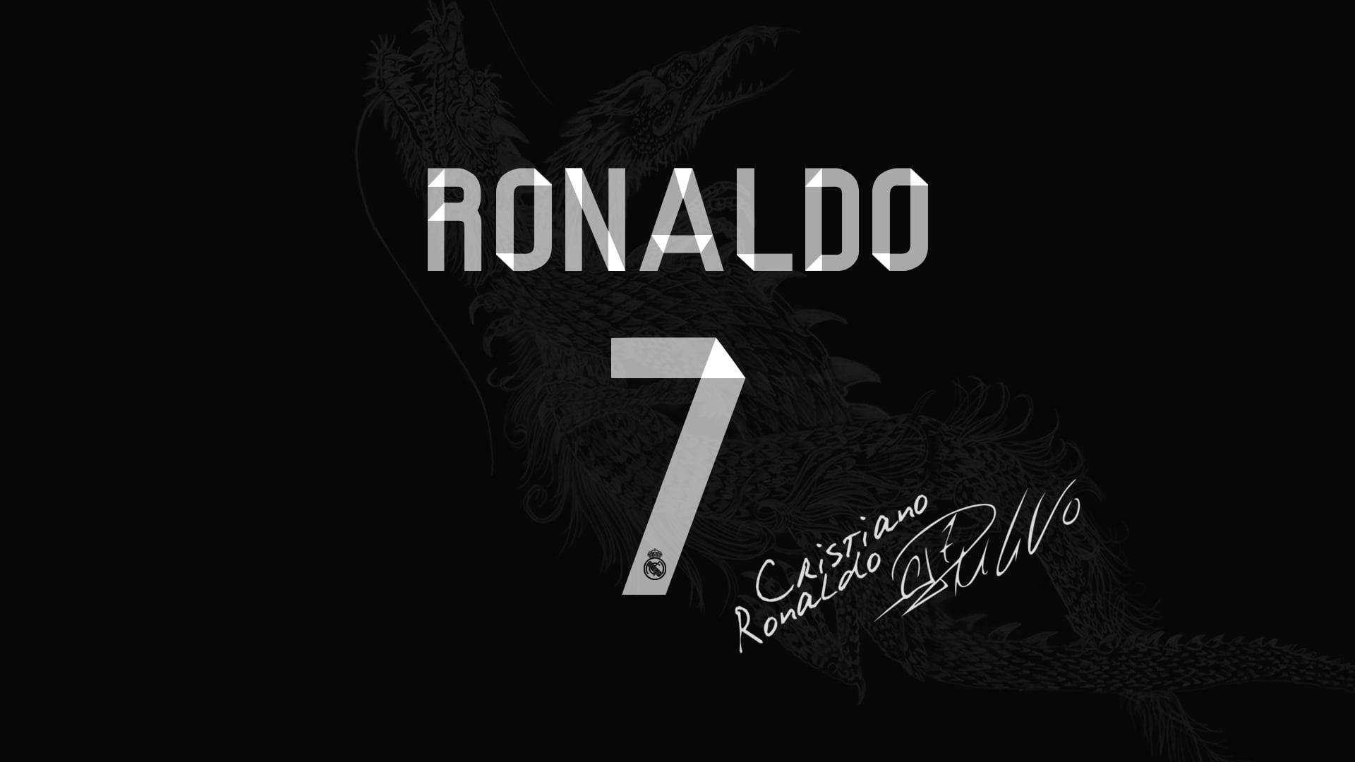 CR7 HD نام خانوادگی، شماره، امضا والپیپر