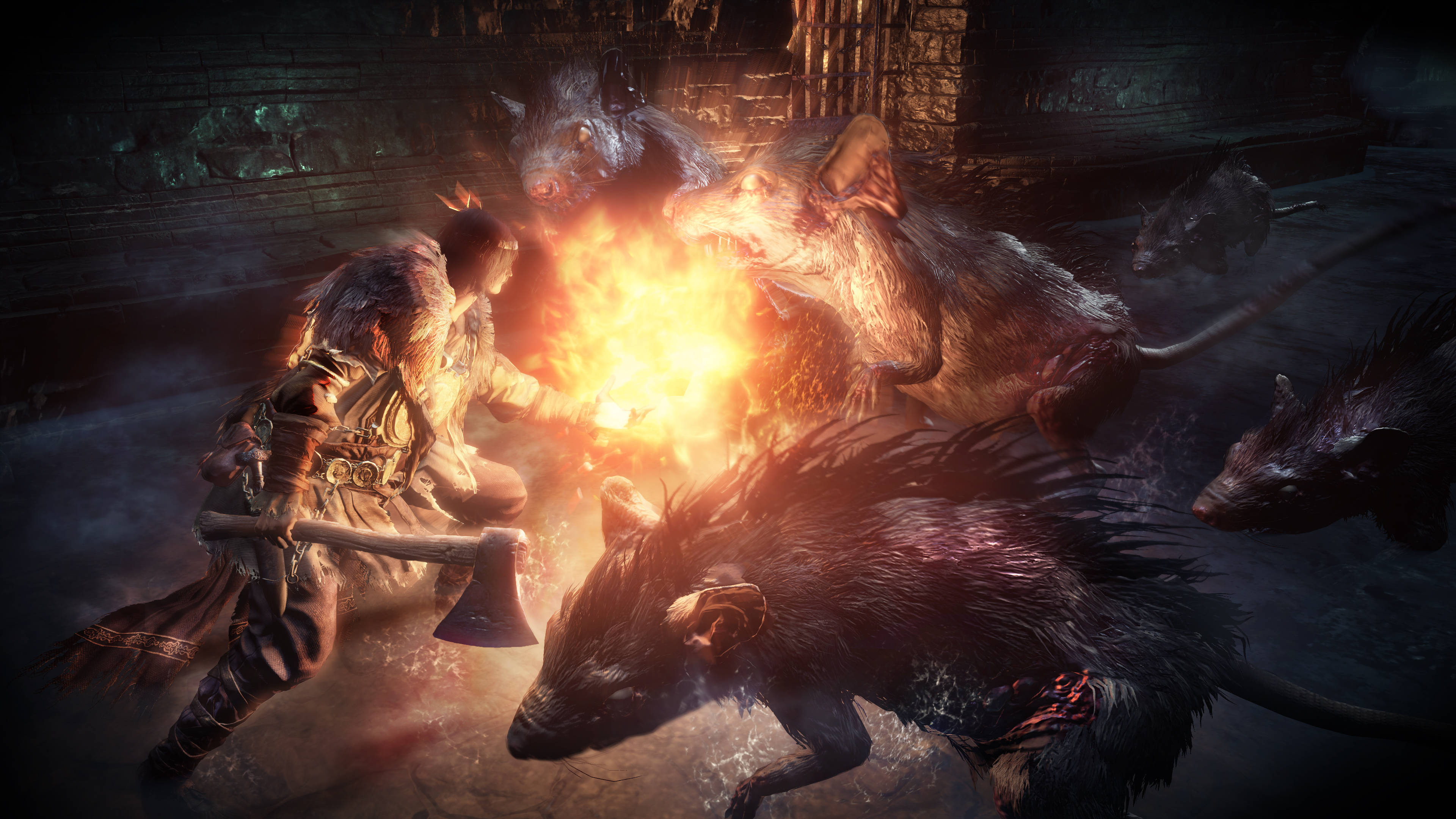 Dark Souls III موش‌های غول‌آسا والپیپر