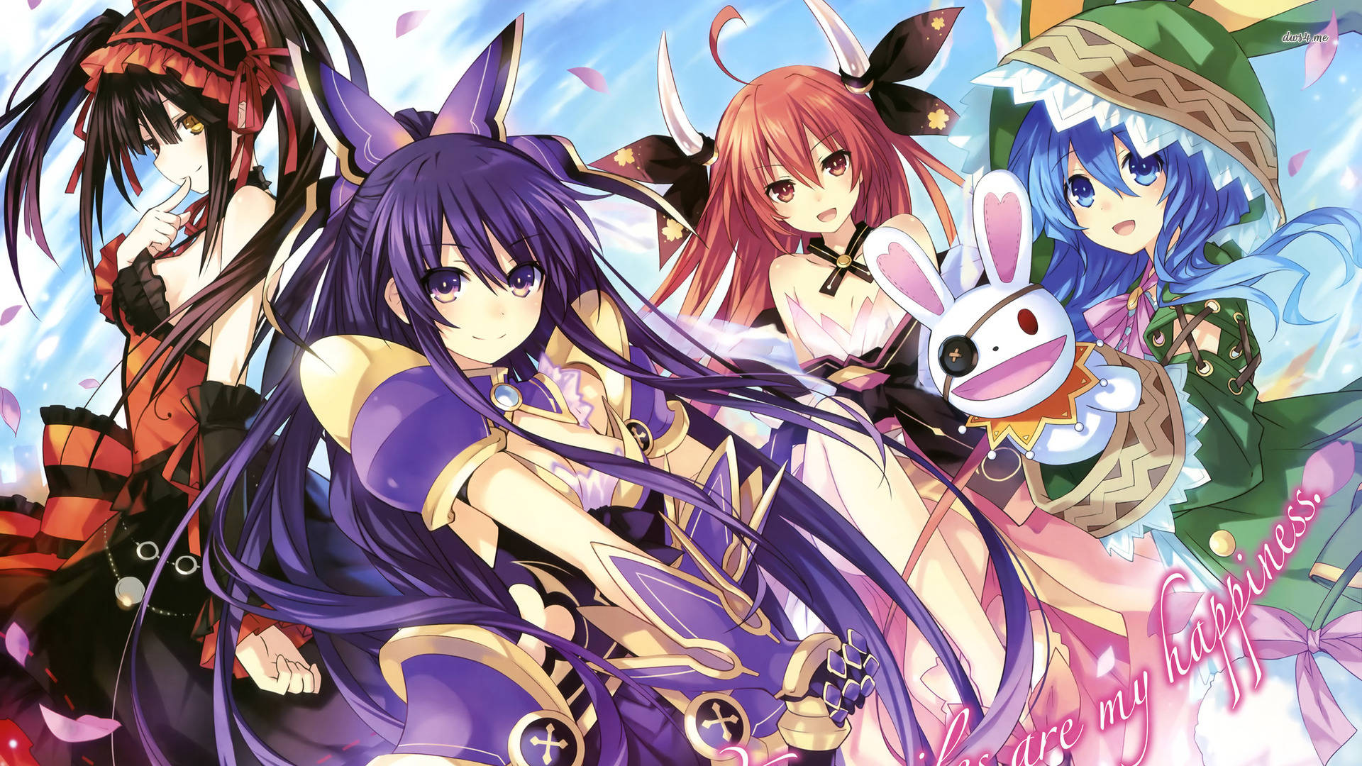 دختران انیمه Date A Live والپیپر