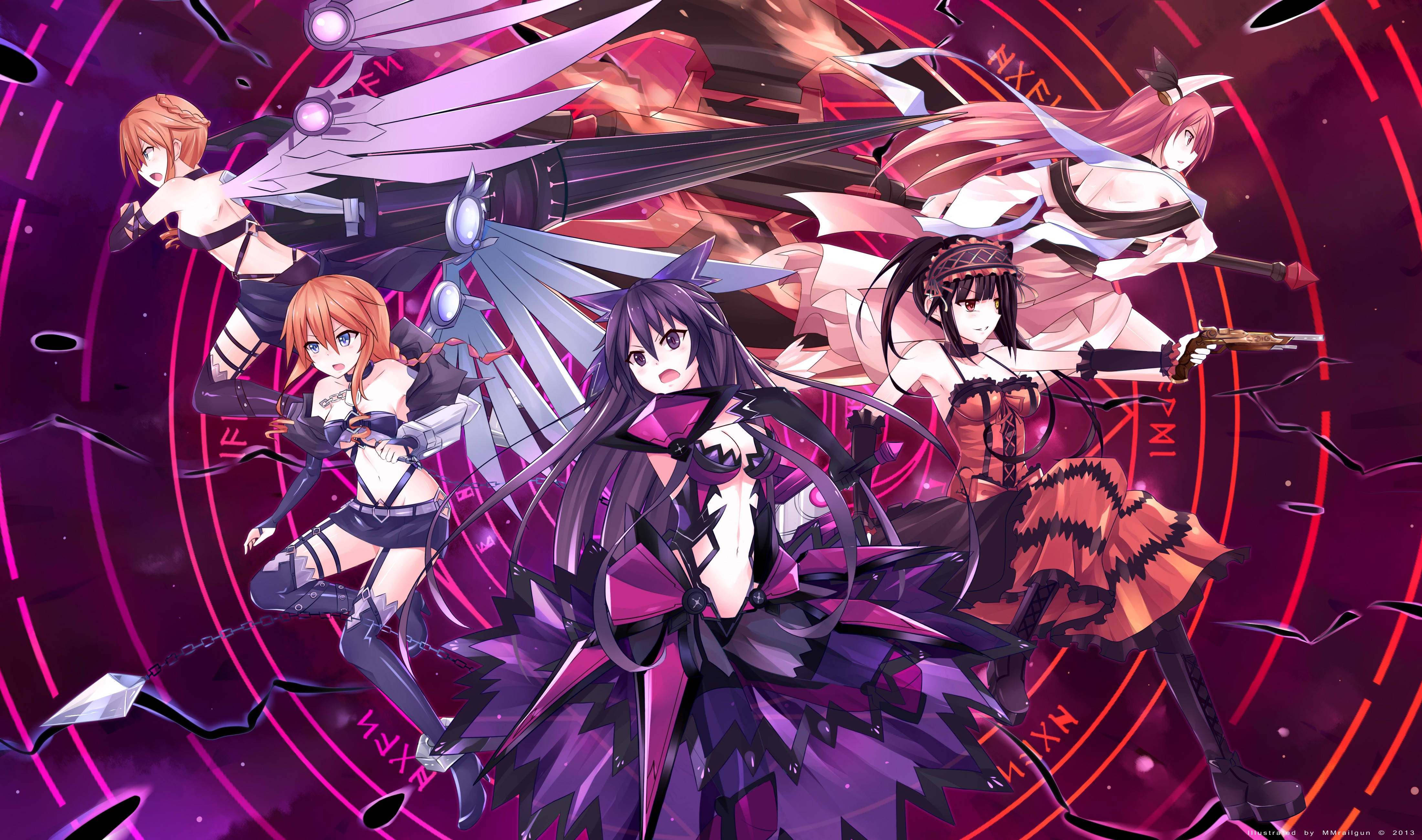 قهرمانان انیمه Date A Live والپیپر