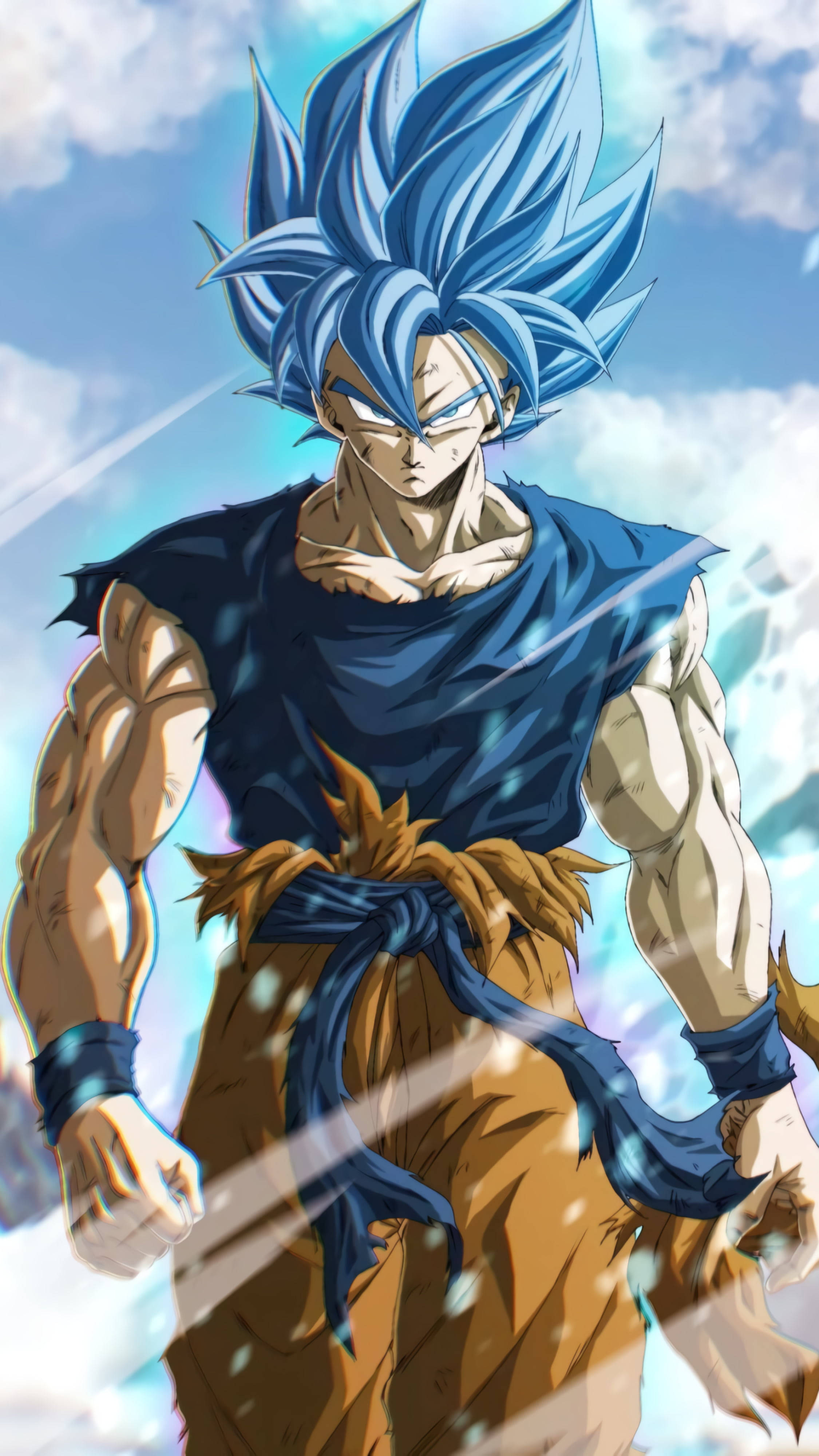 فرم سوپر سایان آبی گوکو DBZ 4K والپیپر