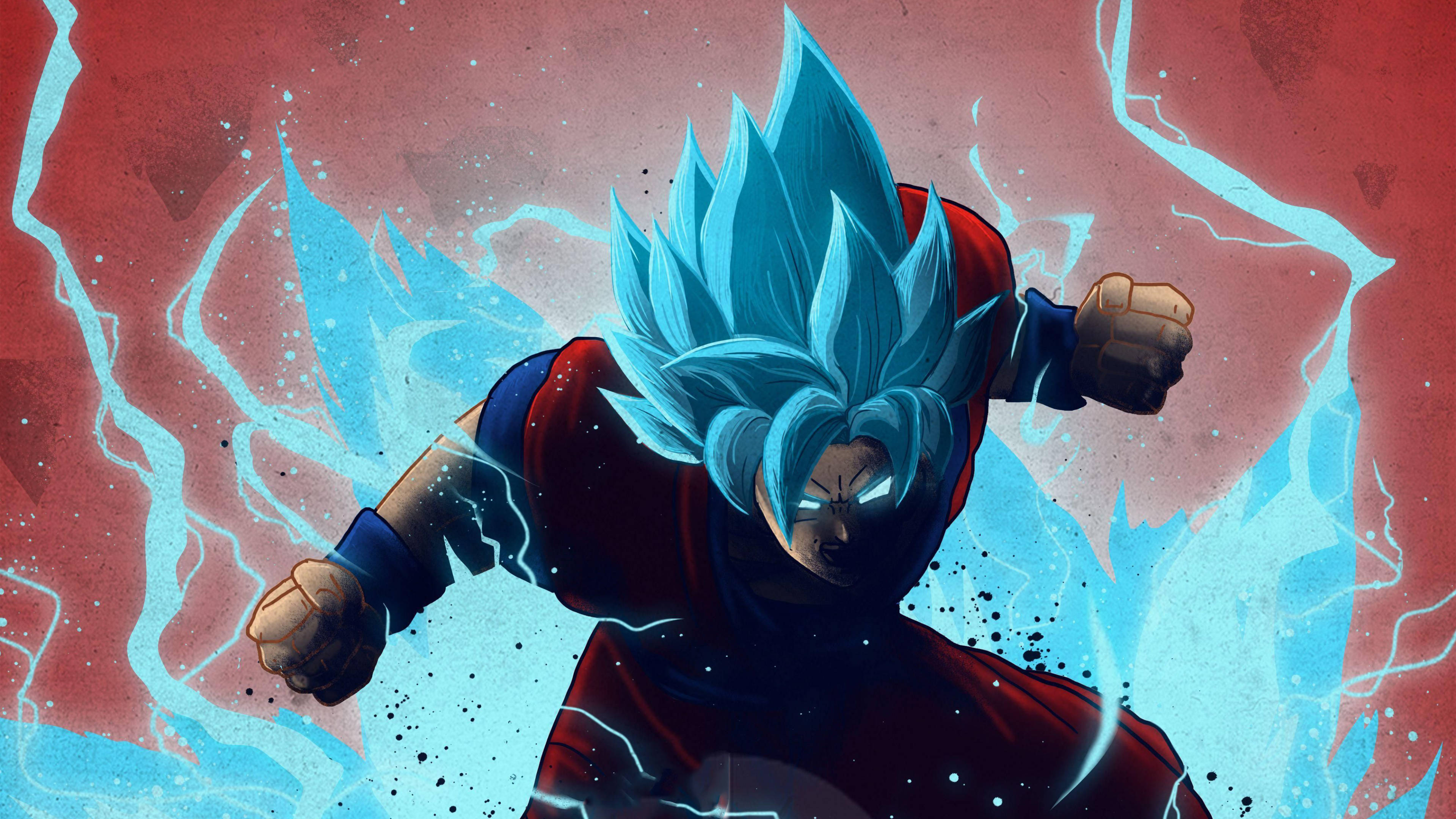 سوپر سایان بلو گوکو DBZ 4K والپیپر