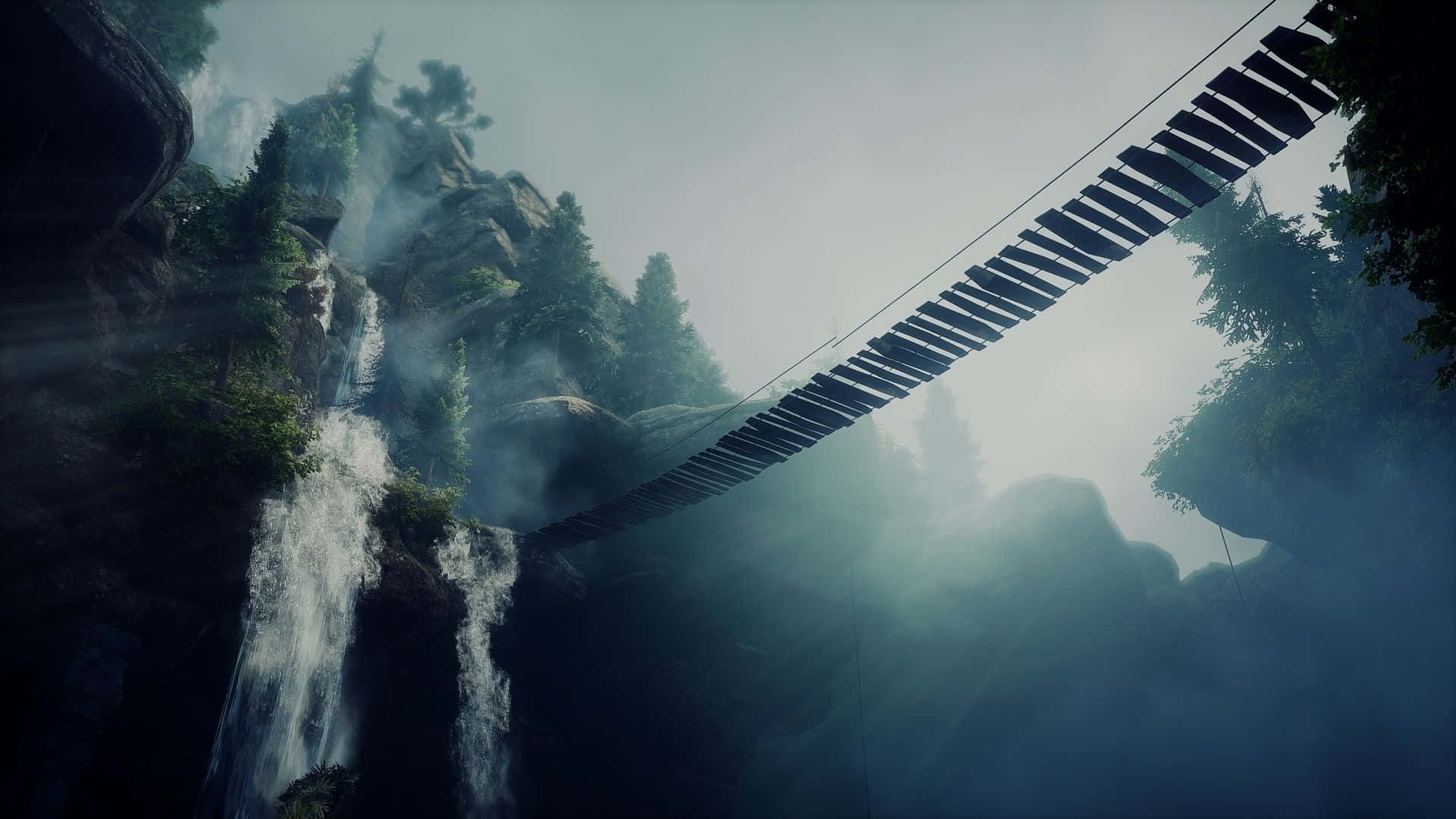 پس‌زمینه پل معلق اچ‌دی بازی Dragon Age Inquisition والپیپر