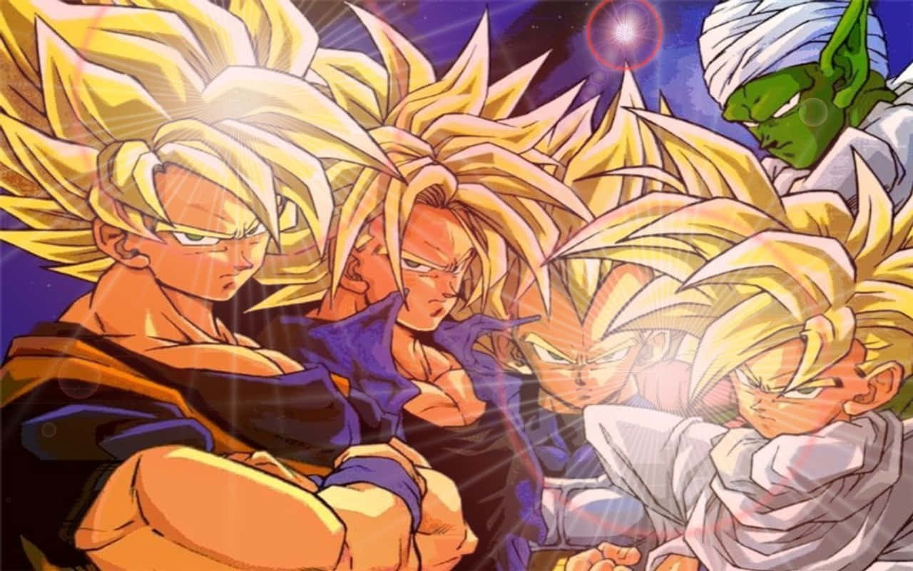 نبرد سوپر سایان آبی گوکو با وگیتای دوگانه در انیمه سری Dragon Ball Super والپیپر