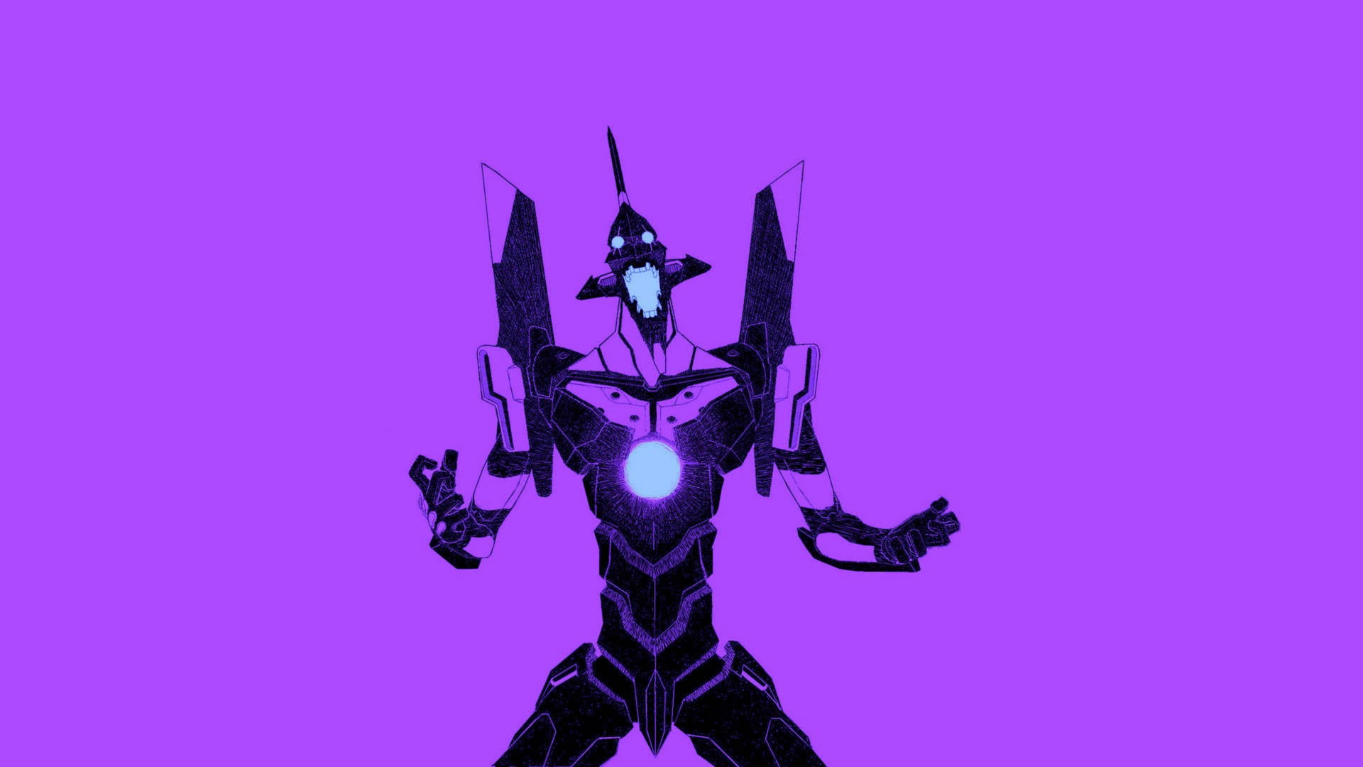 Evangelion 4K بنفش واحد-01 — انیمه باحال گیف والپیپر