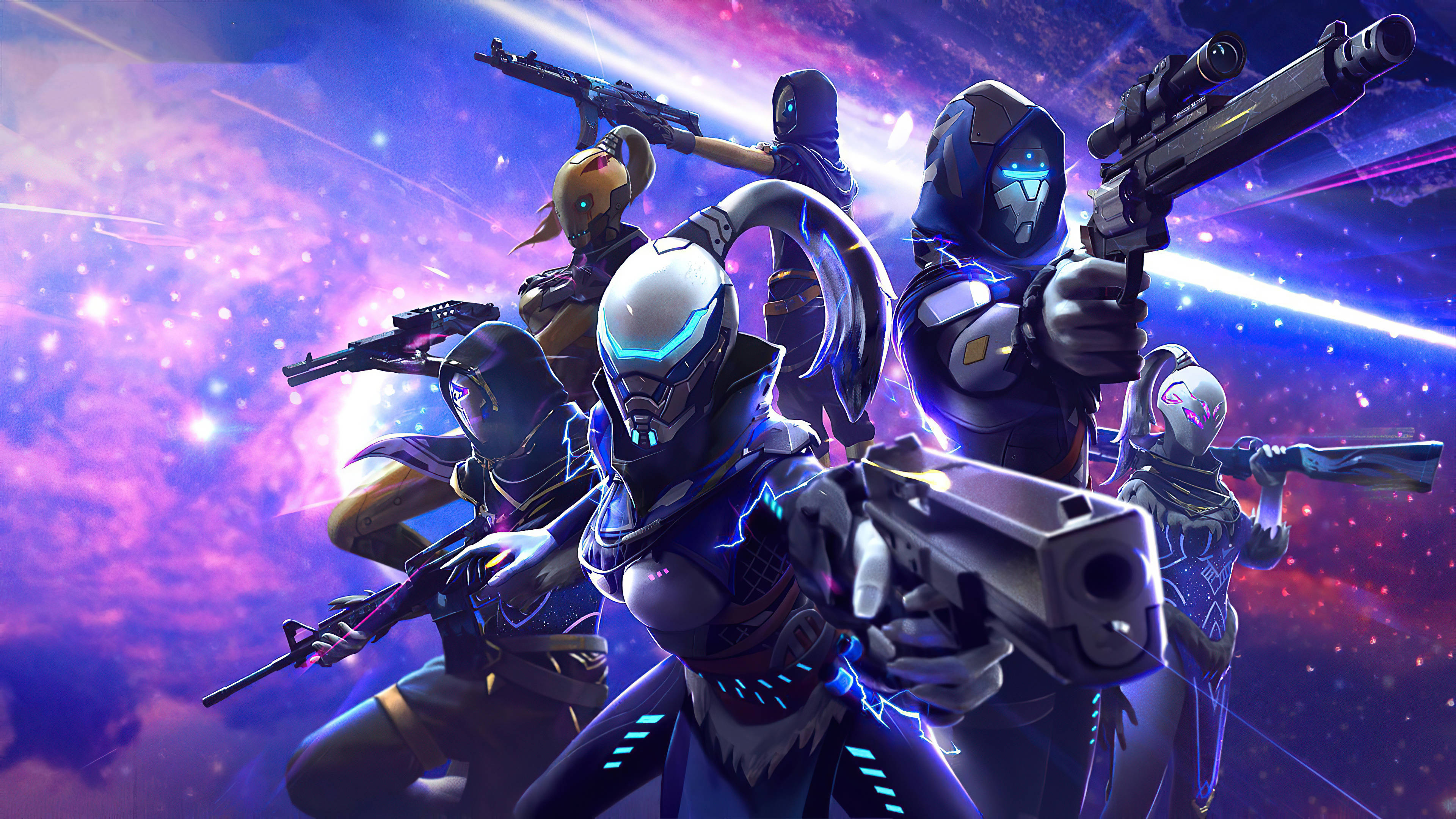 بازیکنان تیم Free Fire 2020 والپیپر