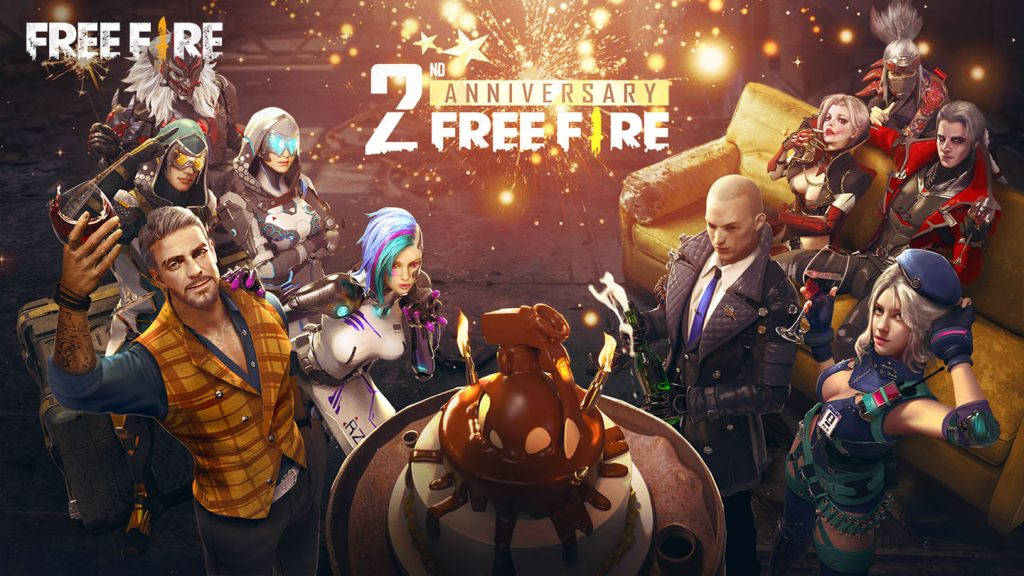 دسکتاپ دومین سالگرد Free Fire والپیپر
