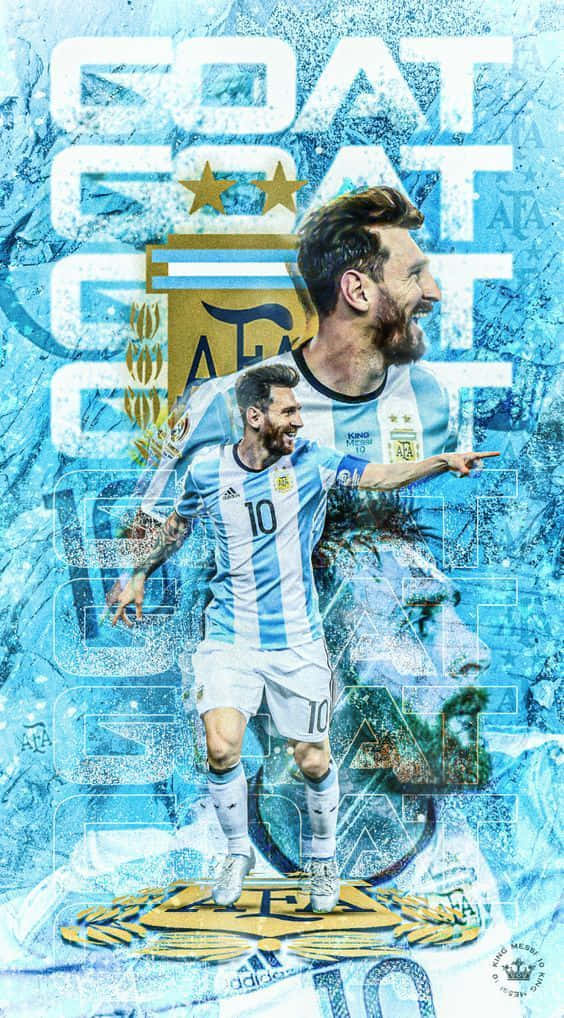 لیونل مسی آیفون آرژانتین G.O.A.T. والپیپر