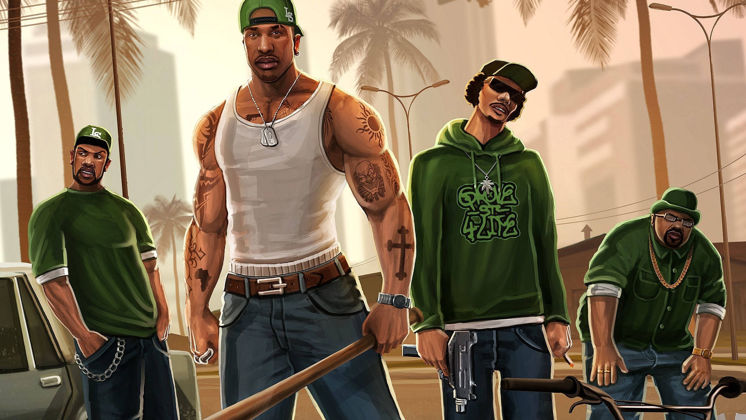دعوای گنگسترها در GTA سن آندریاس والپیپر