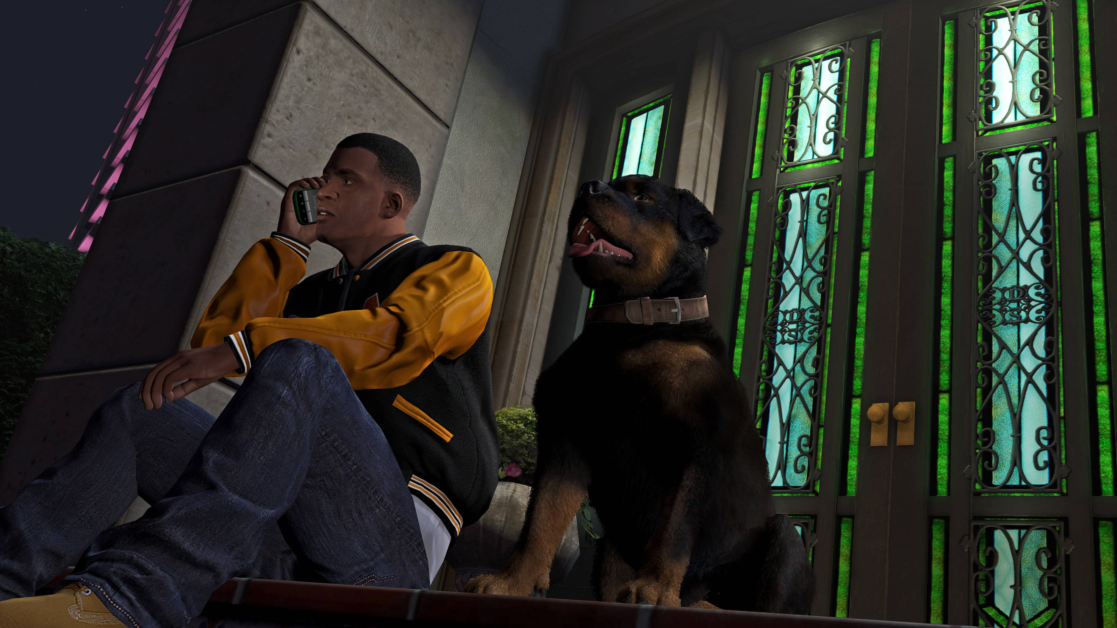 مرد و سگ باحال GTA والپیپر