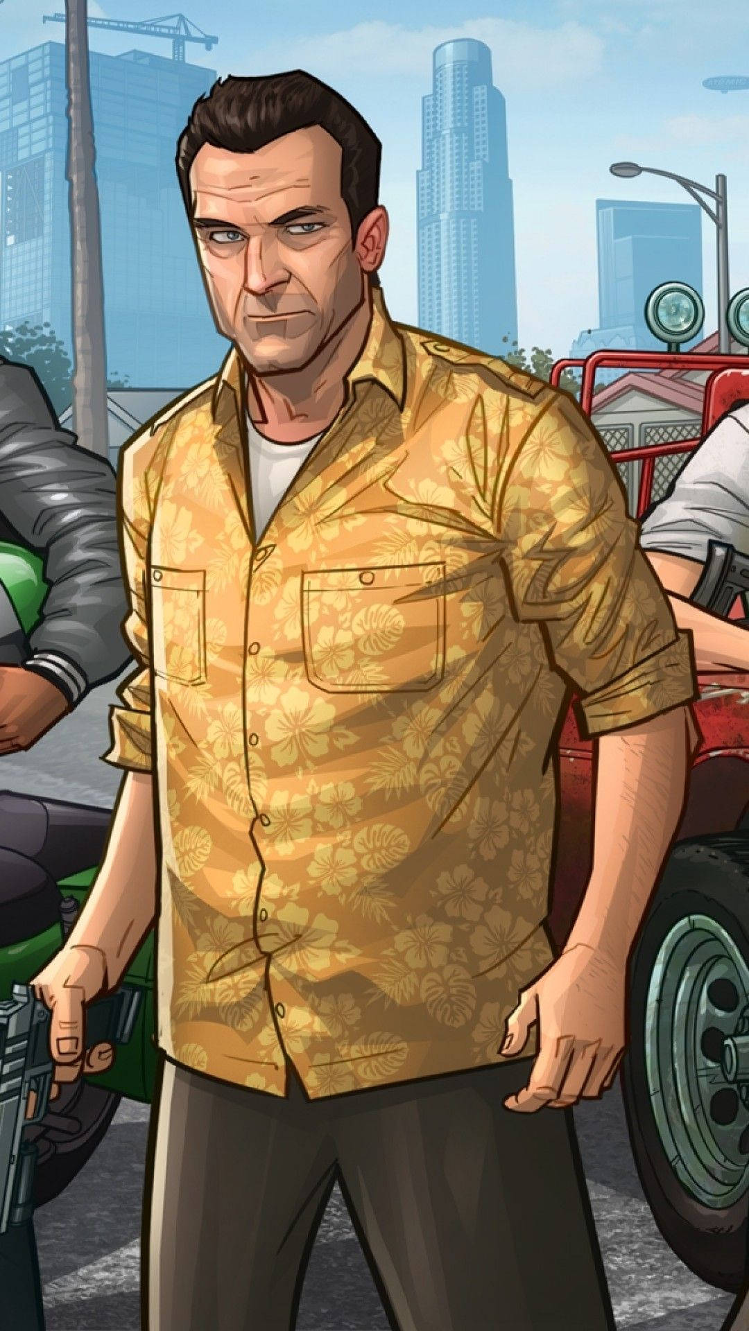 مایک کارتونی GTA برای آیفون والپیپر