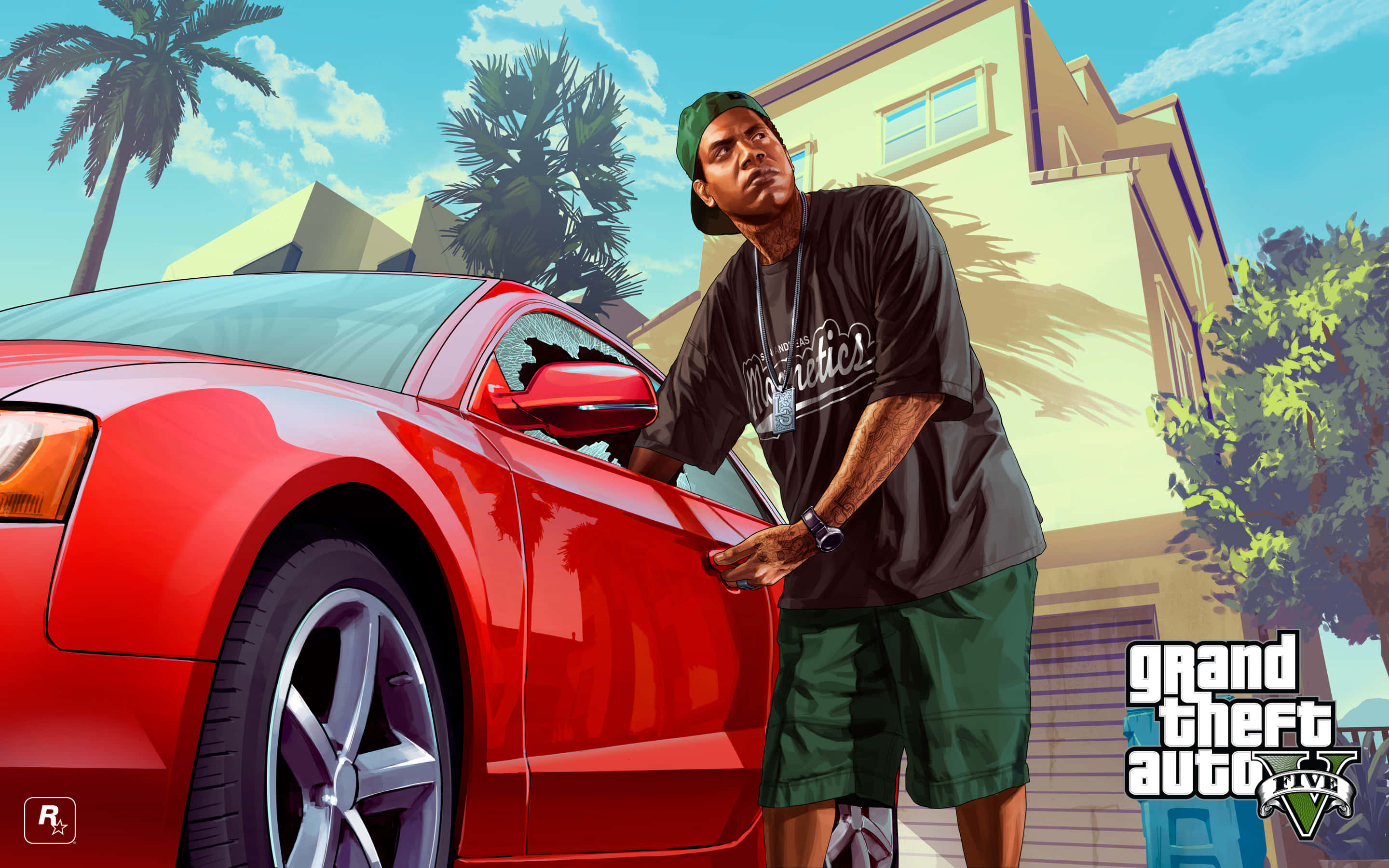 پس‌زمینه GTA گرندتفت اتو پنج لامار دیویس والپیپر