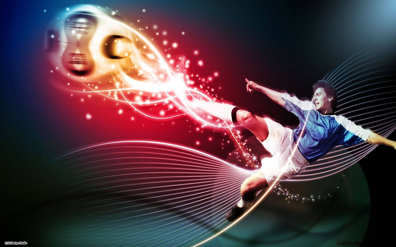 اثر هنری دیجیتال لیونل مسی فوتبال HD والپیپر