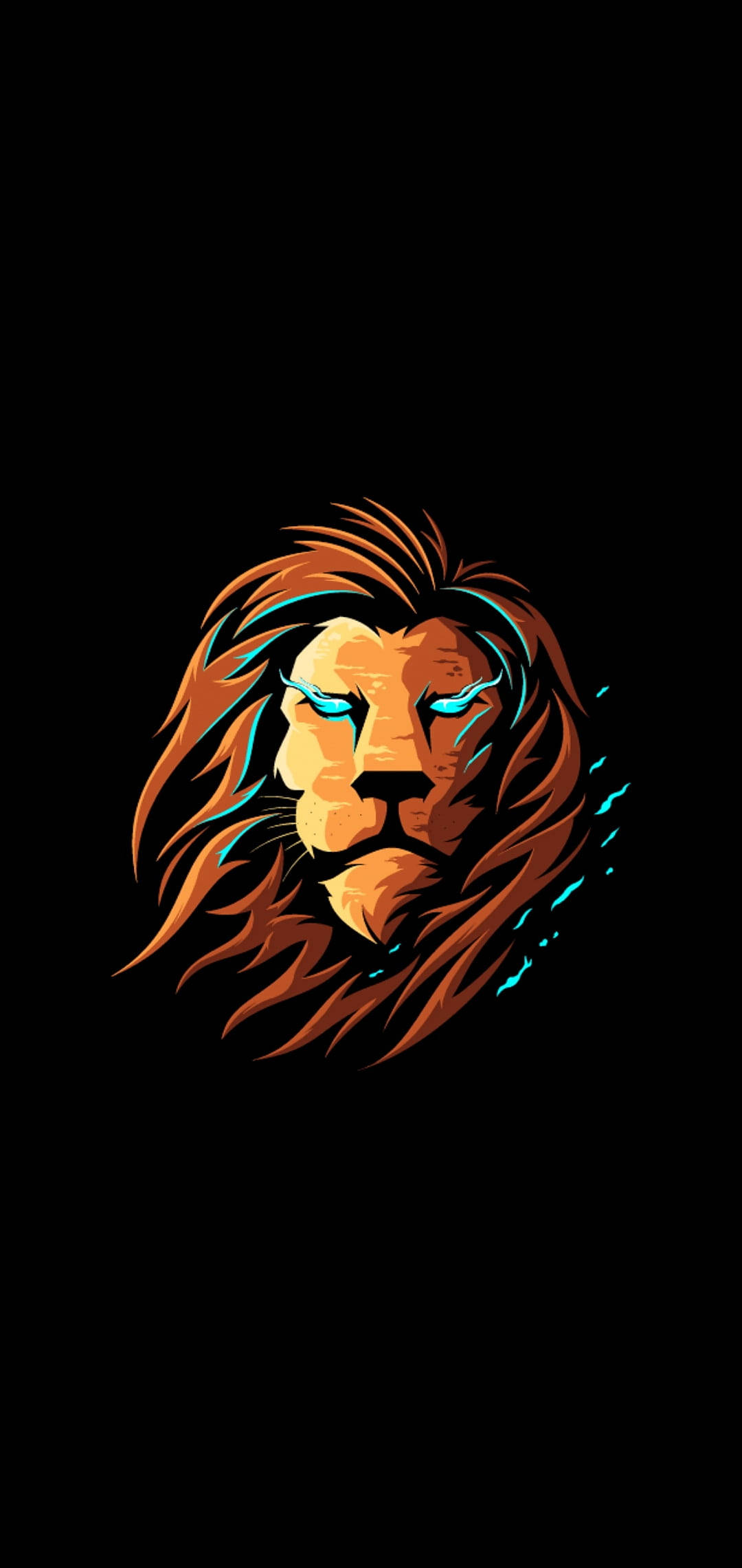 لوگوی بازی شیر نئون HD والپیپر