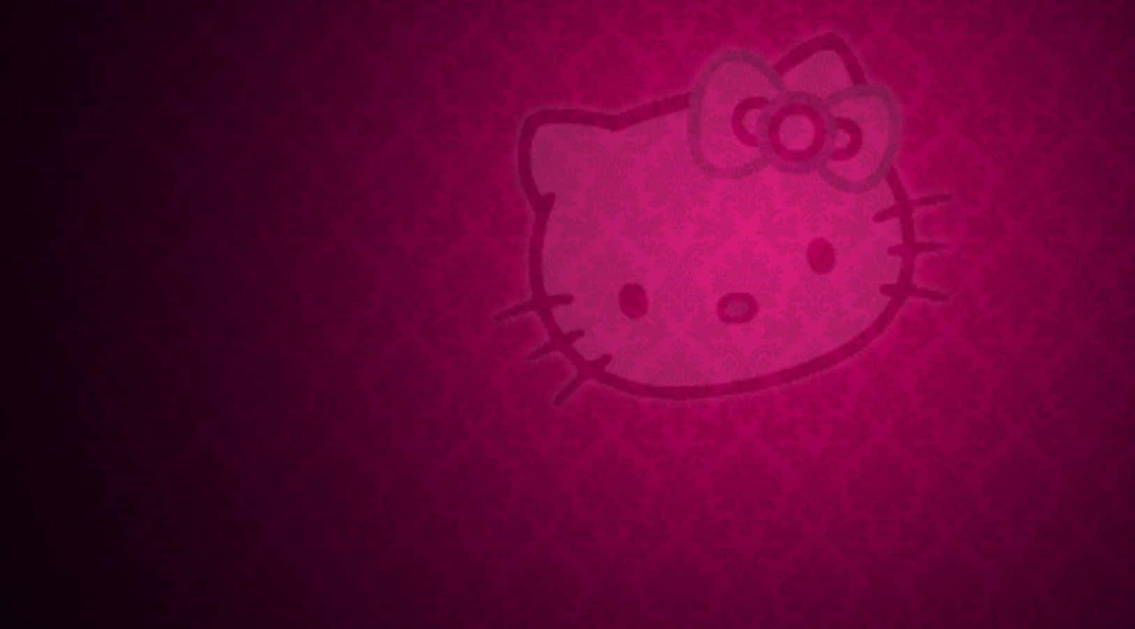 والپیپر کلاسیک Hello Kitty با طرح دیوار والپیپر