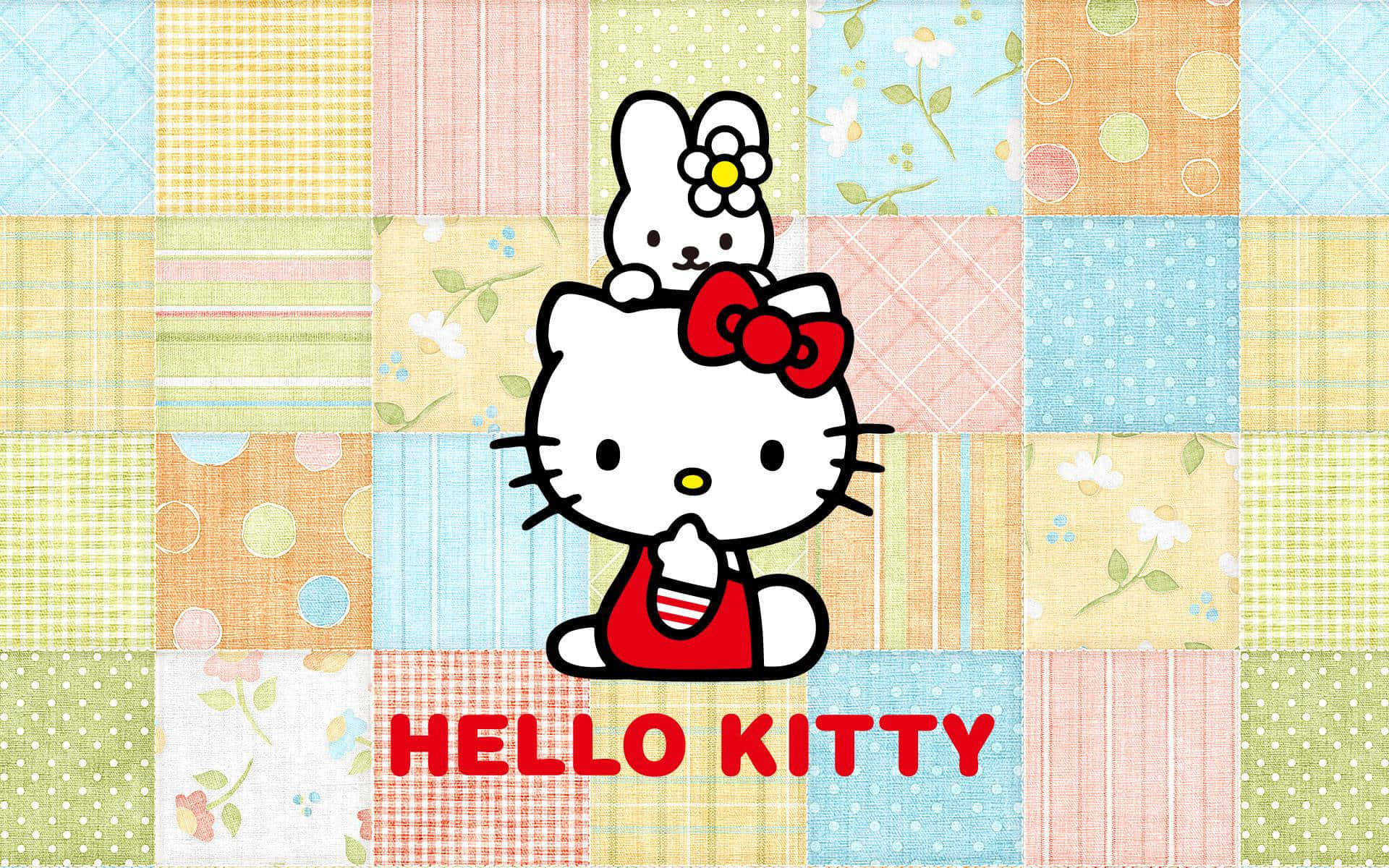 پس‌زمینه الگوی Hello Kitty والپیپر