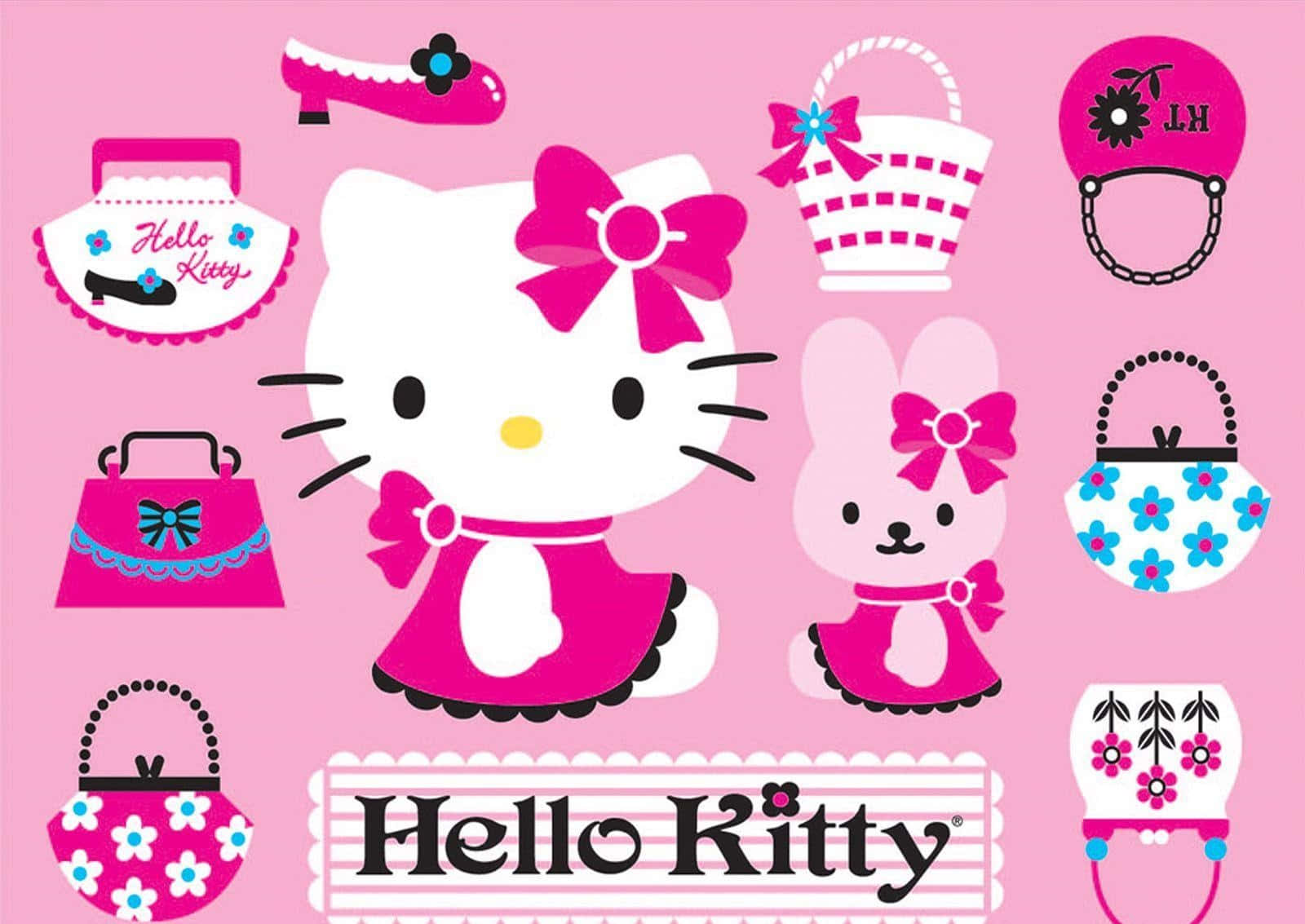 کیف‌های دستی لپ‌تاپ Hello Kitty والپیپر