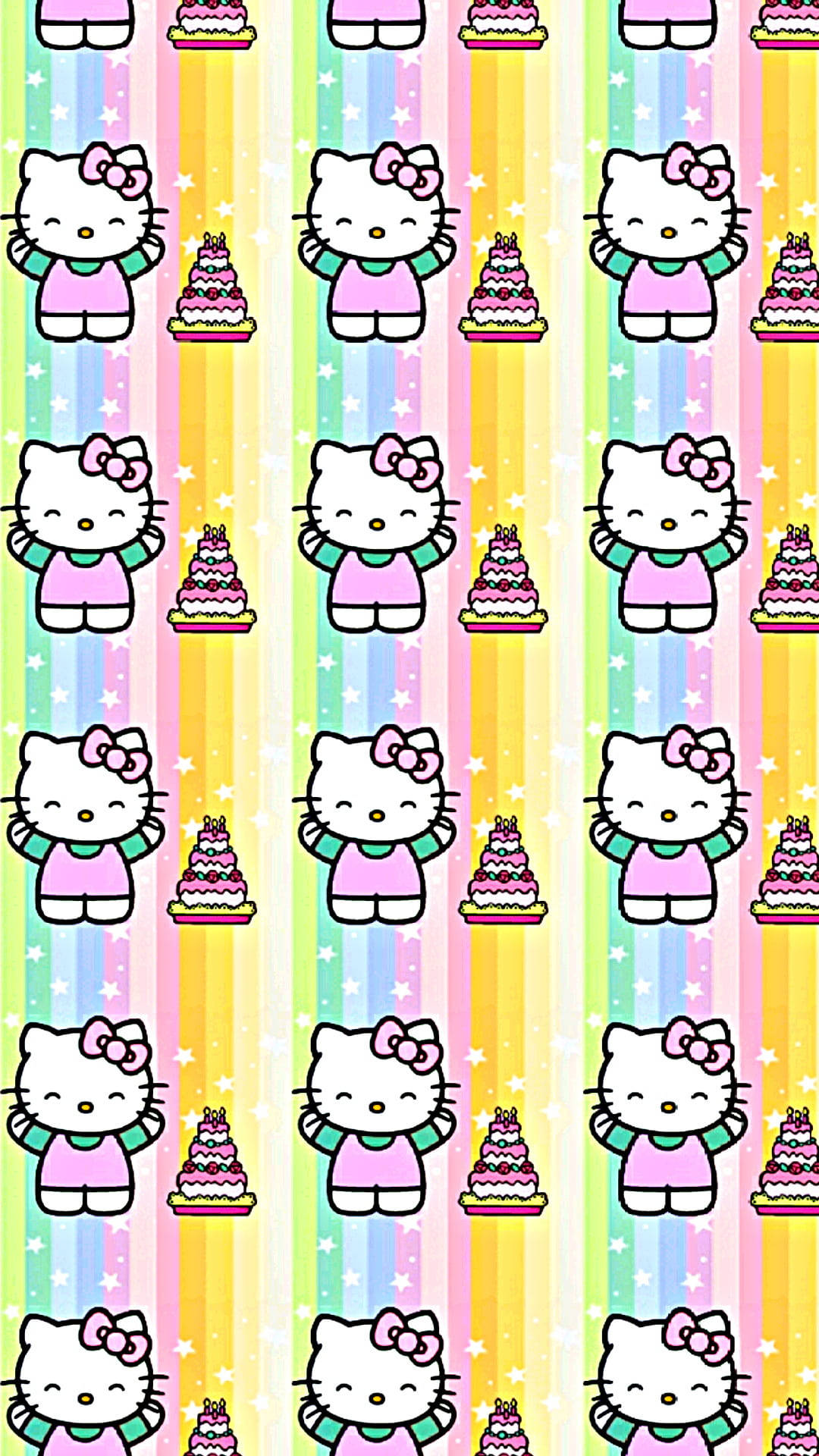 Hello Kitty با رنگ‌های پاستلی ناز