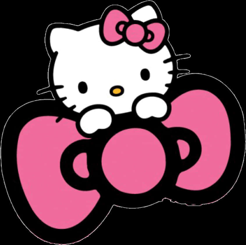 Hello Kitty پاپیون صورتی والپیپر