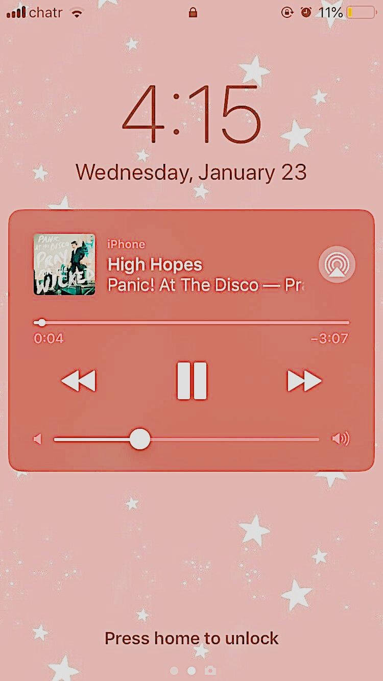 والپیپر موزیکال زیبای High Hopes از گروه Panic! At The Disco والپیپر