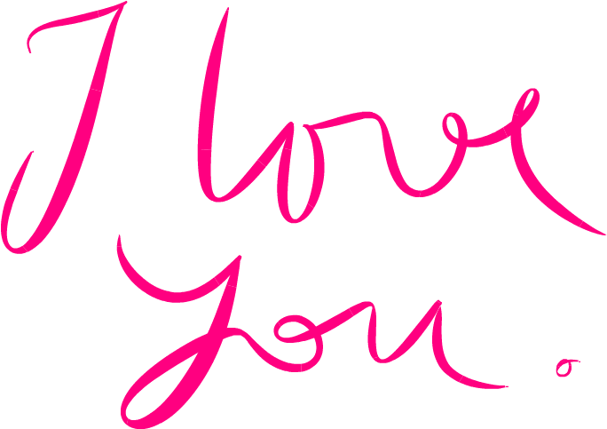 دست‌نوشته عاشقانه I Love You والپیپر