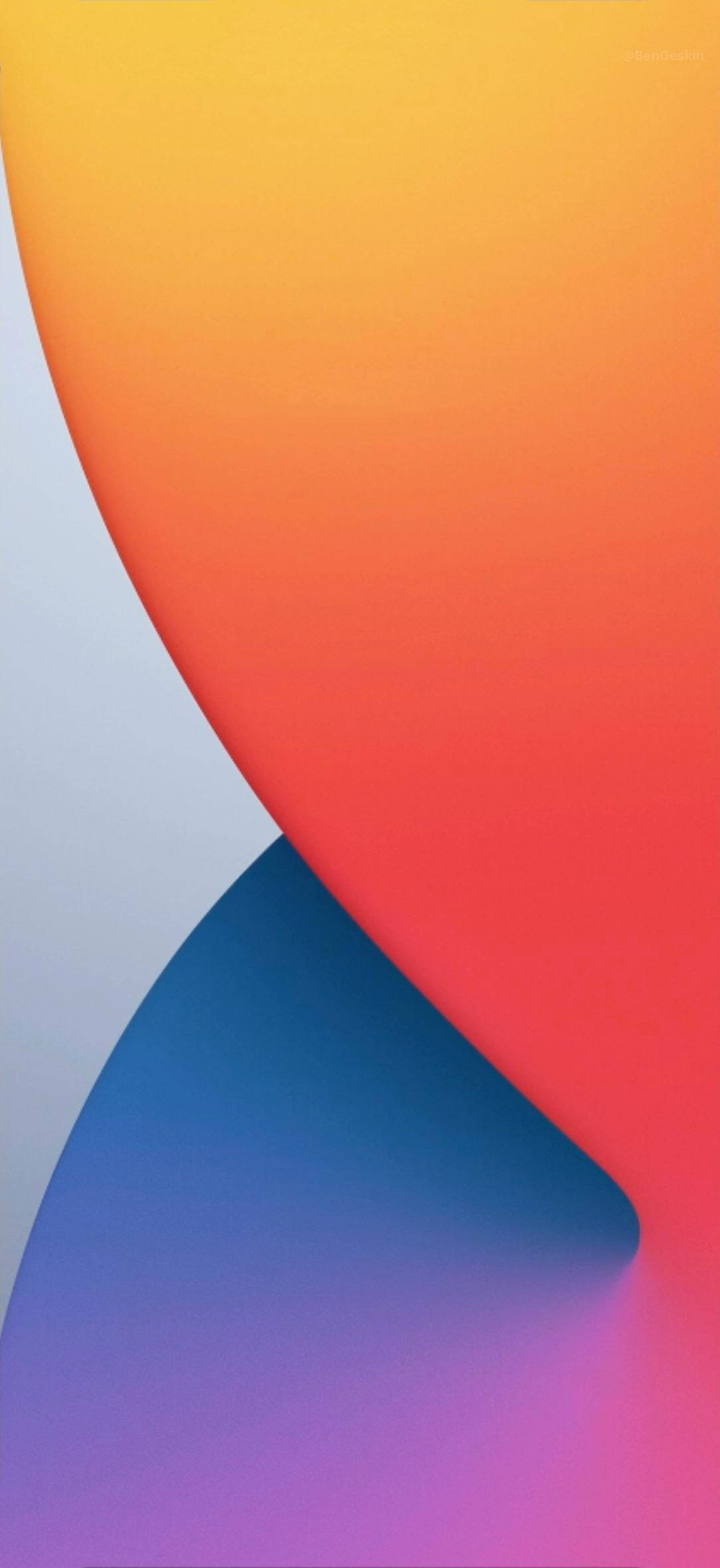 والپیپر شیب‌دار iOS 14 والپیپر