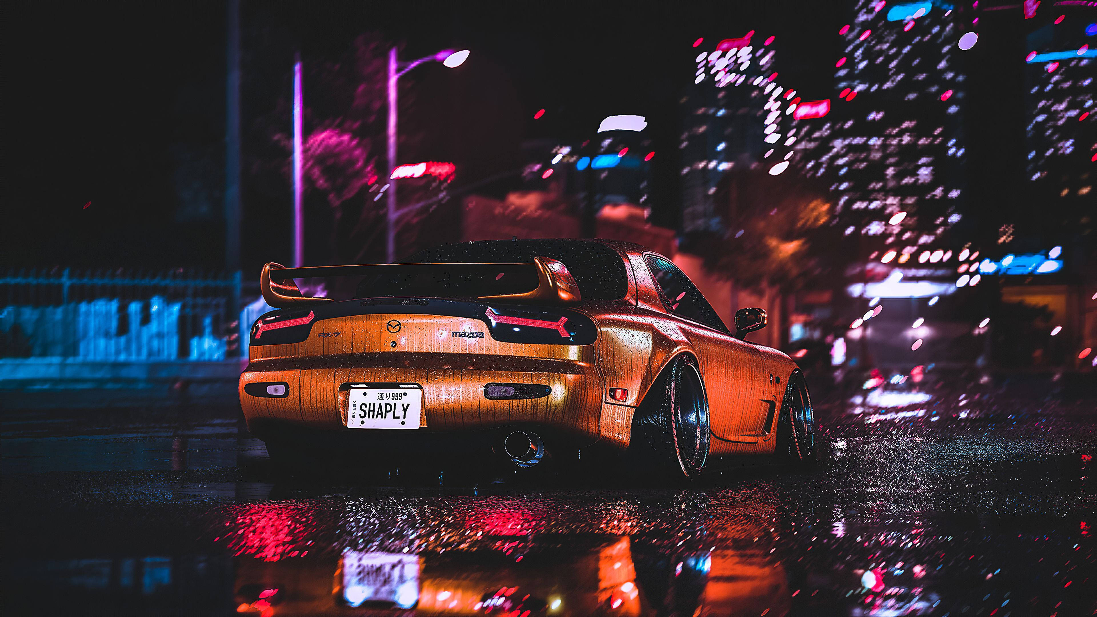 زیبایی‌شناسی JDM مزدا RX-7 والپیپر