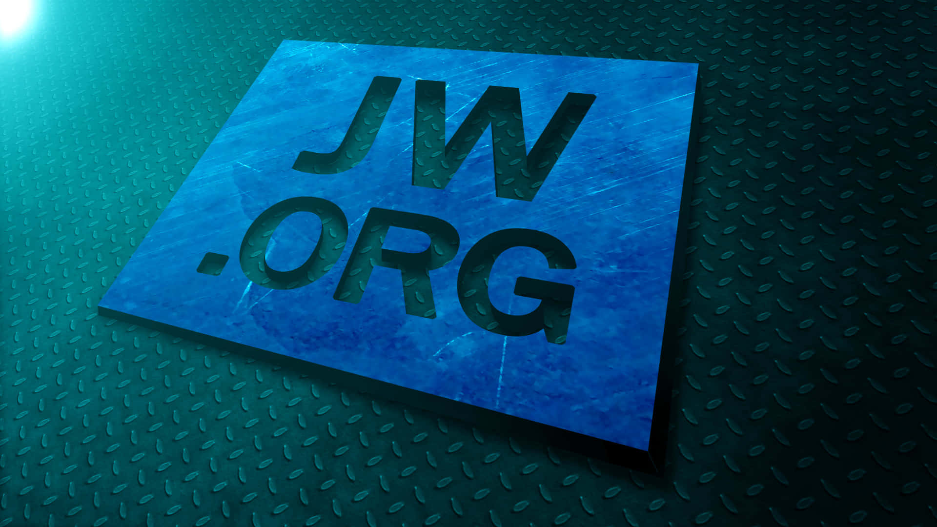 لوگوی JWorg روی صفحه فولادی والپیپر