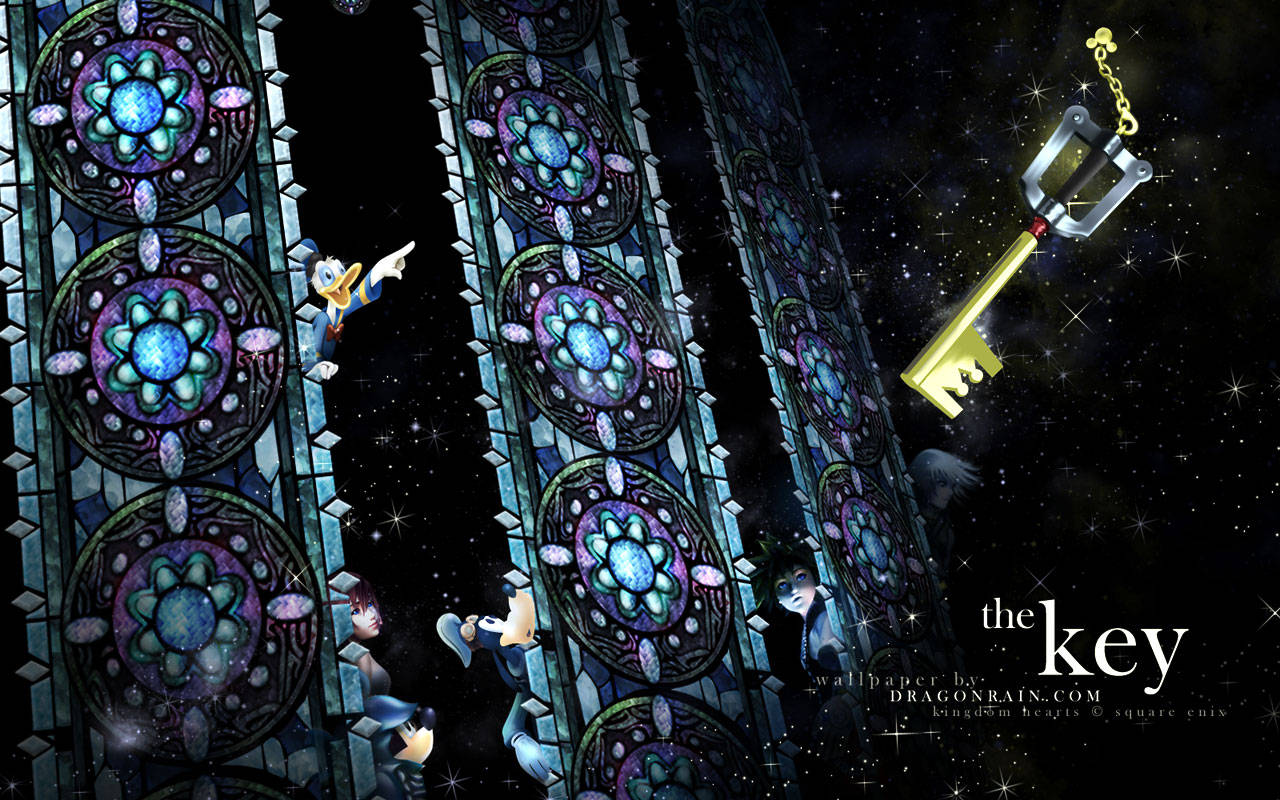 تصویر جذاب با لوگوی Kingdom Heart والپیپر