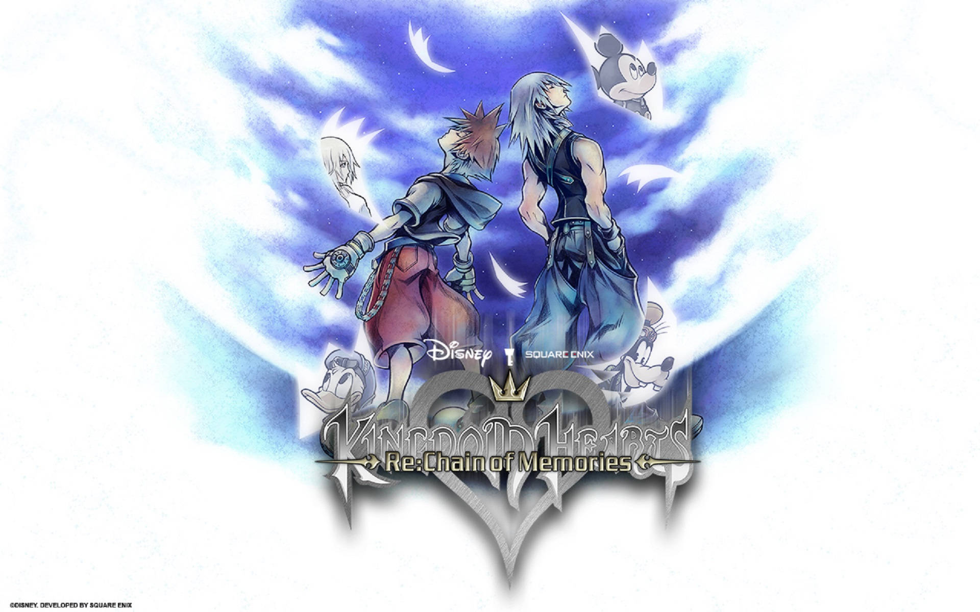 شخصیت‌های جذاب با لوگوی Kingdom Heart والپیپر